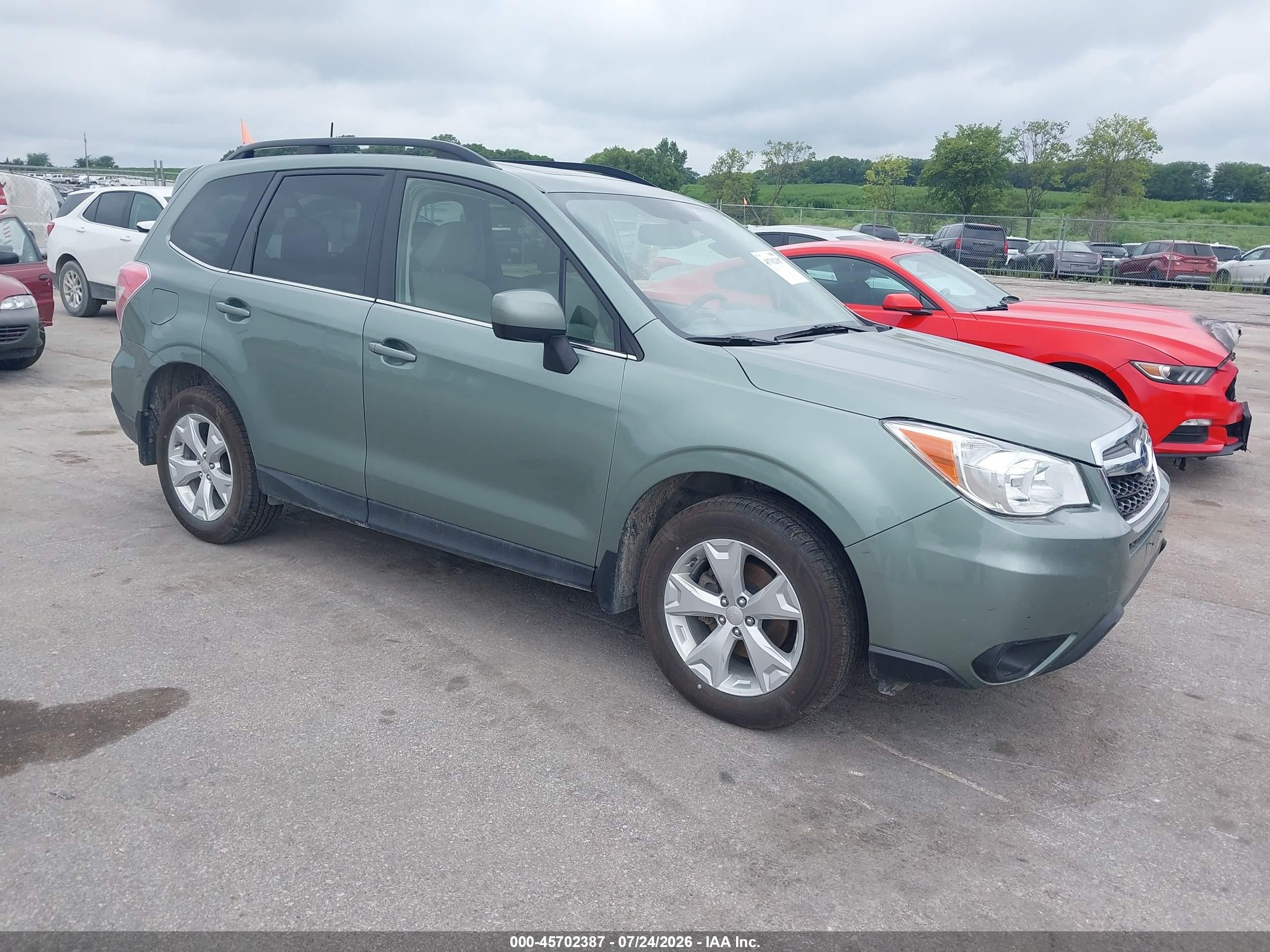 2015 Subaru Forester Limited, VIN JF2SJAHC5FH585065 — Normal wear