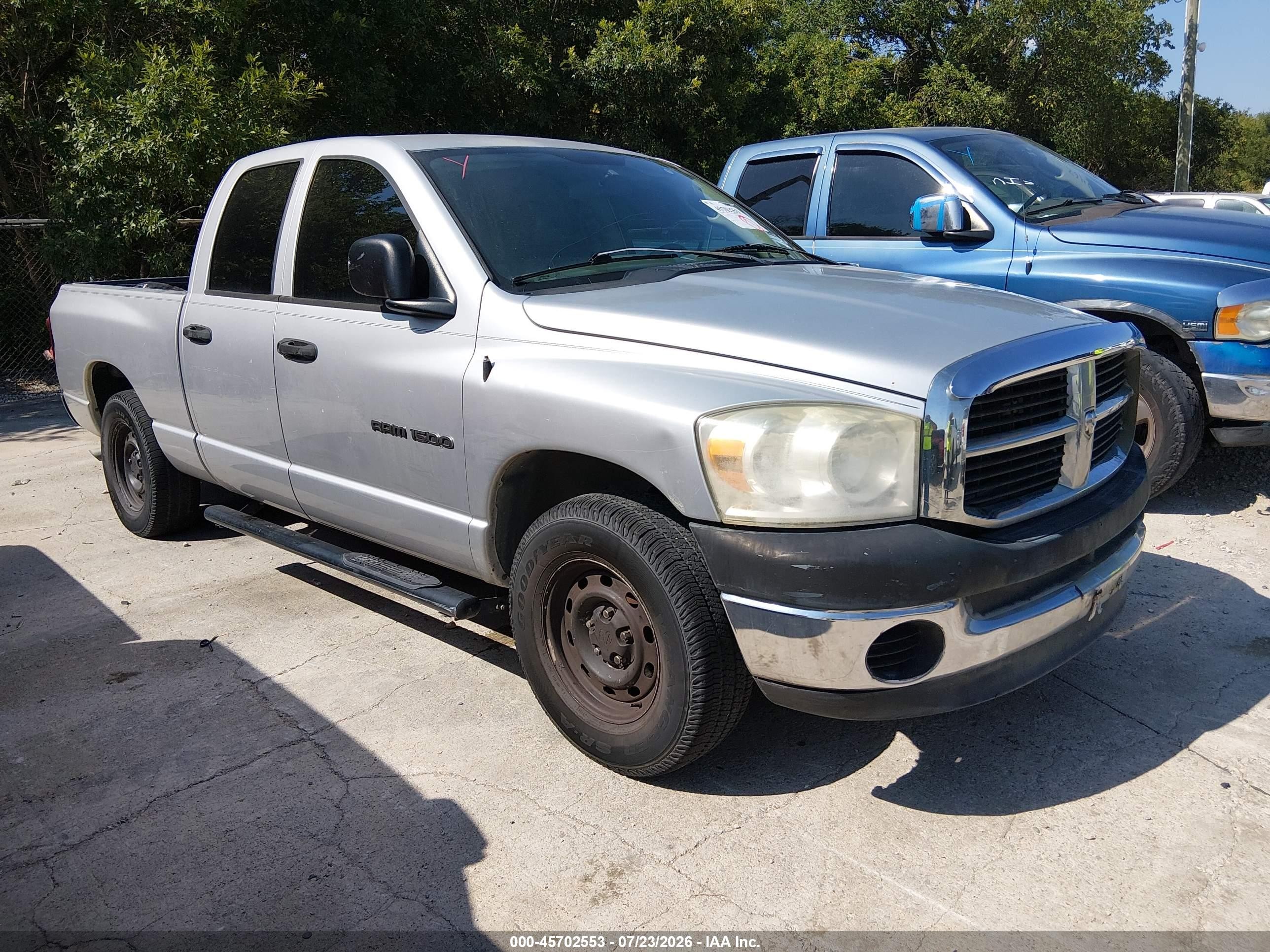 2007 Dodge 1500 ST, VIN 1D7HA18K27J621486 — Обычный износ