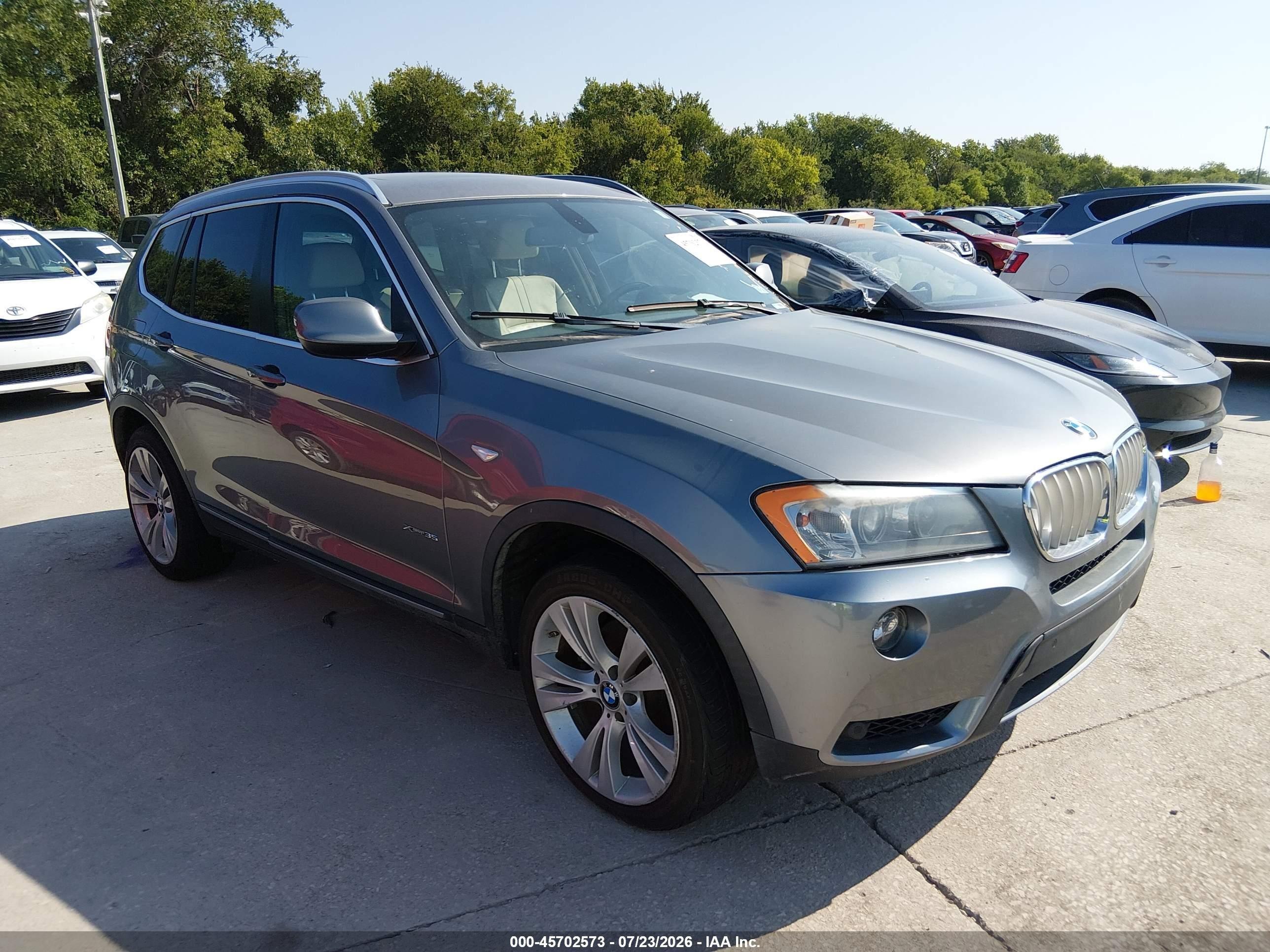 2012 BMW X3 35i, VIN 5UXWX7C53CL736521 — Обычный износ