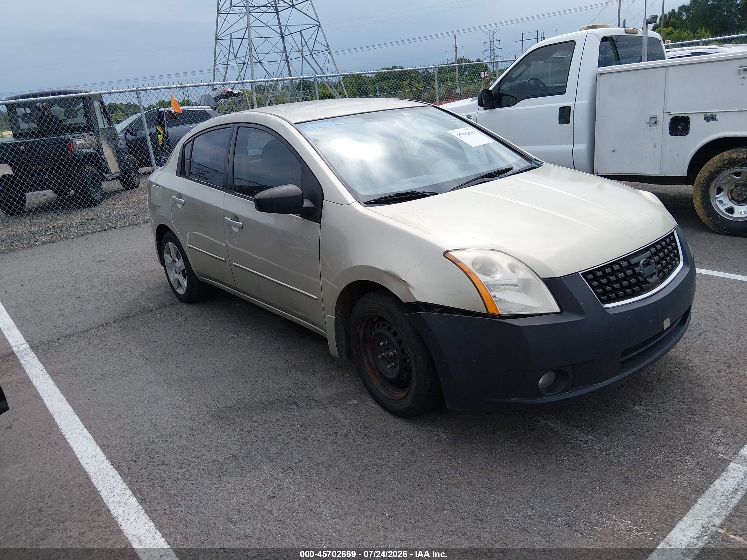 2008 Nissan Sentra SL, VIN 3N1AB61E38L702665 — Обычный износ