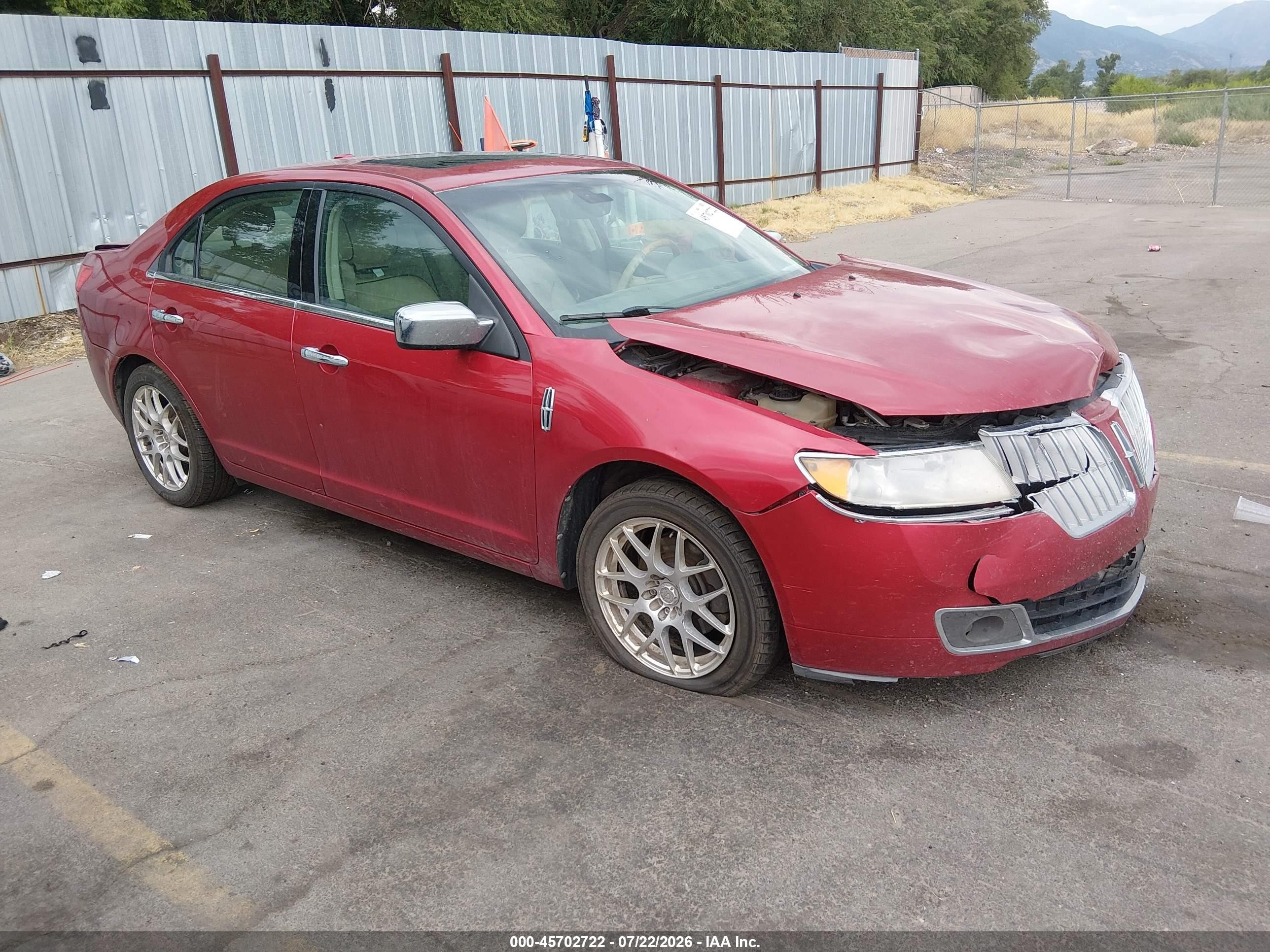 2012 Lincoln MKZ, VIN 3LNHL2GC3CR817291 — Front end