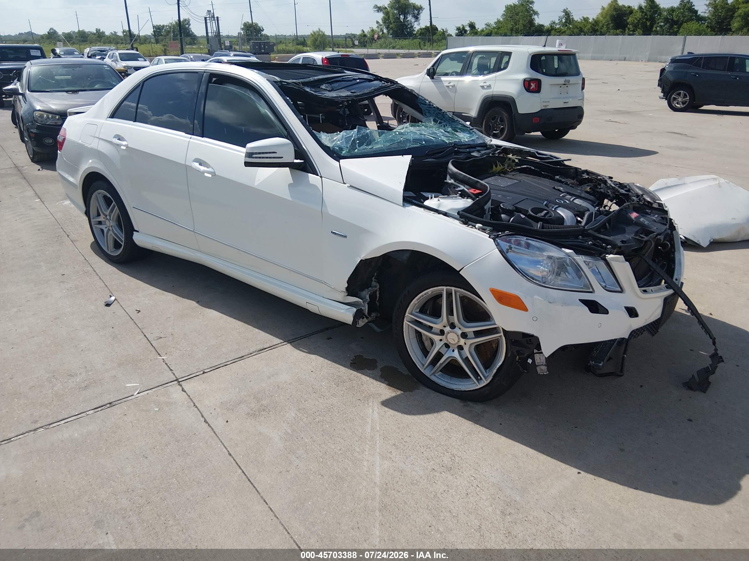 2012 Mercedes-Benz E 550 Sport, VIN WDDHF9BB3CA606269 — Rollover