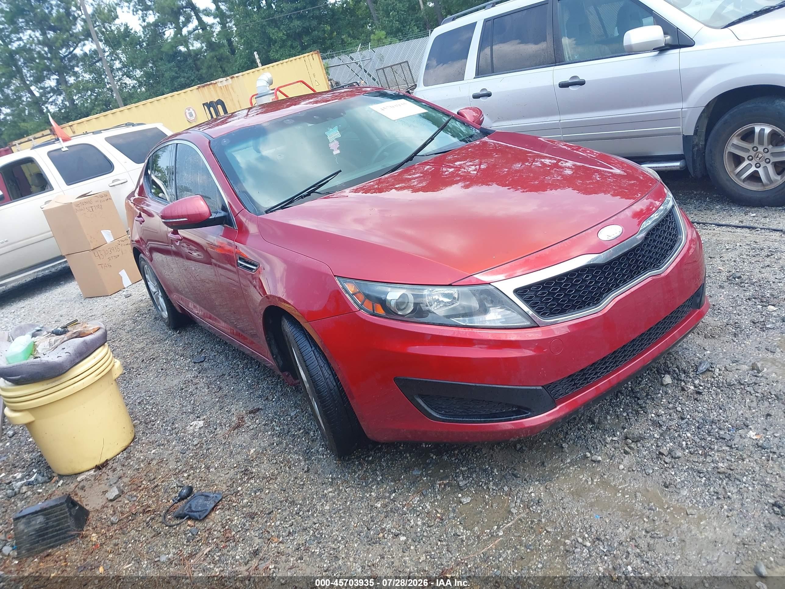 2011 Kia Optima LX, VIN KNAGM4A72B5134422 — Normal wear