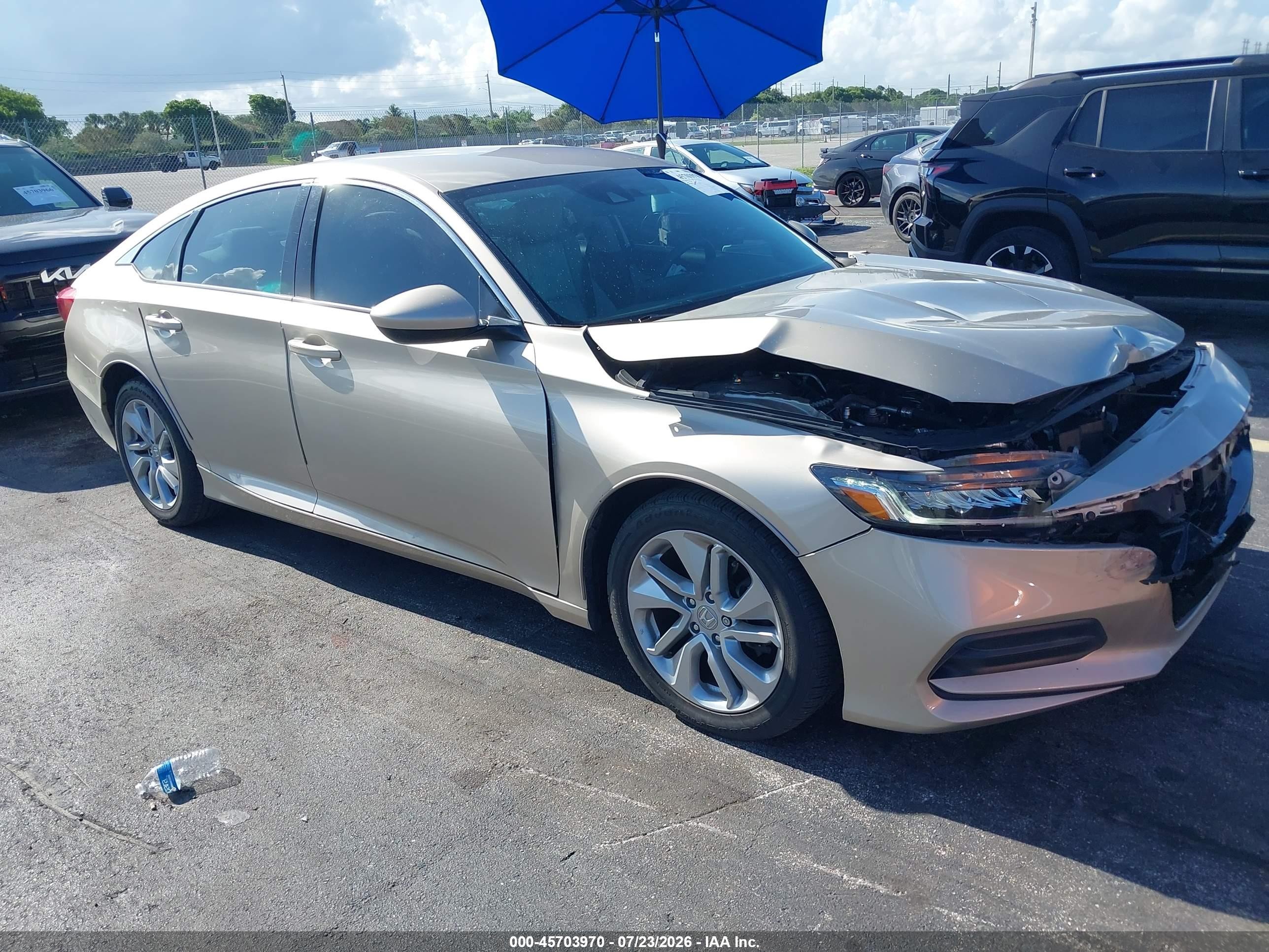 2020 Honda Accord LX, VIN 1HGCV1F16LA049305 — Front end