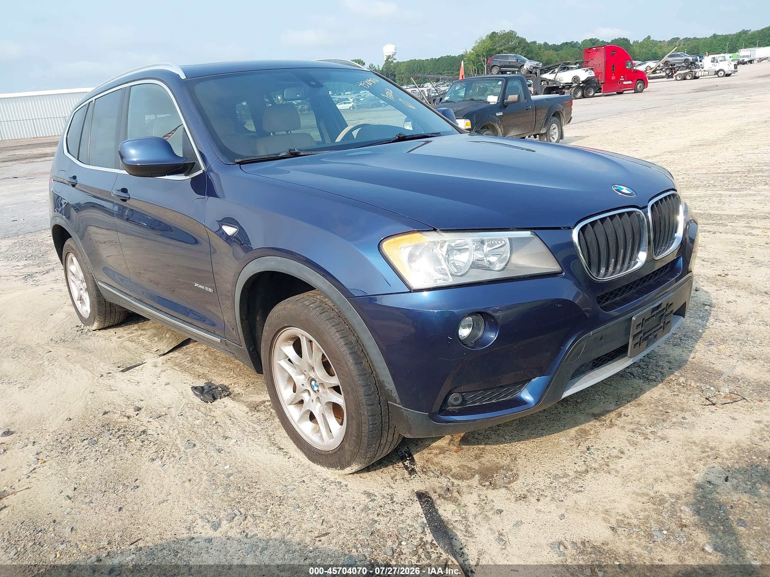 2013 BMW X3 xDrive28i, VIN 5UXWX9C51D0A11923 — Обычный износ