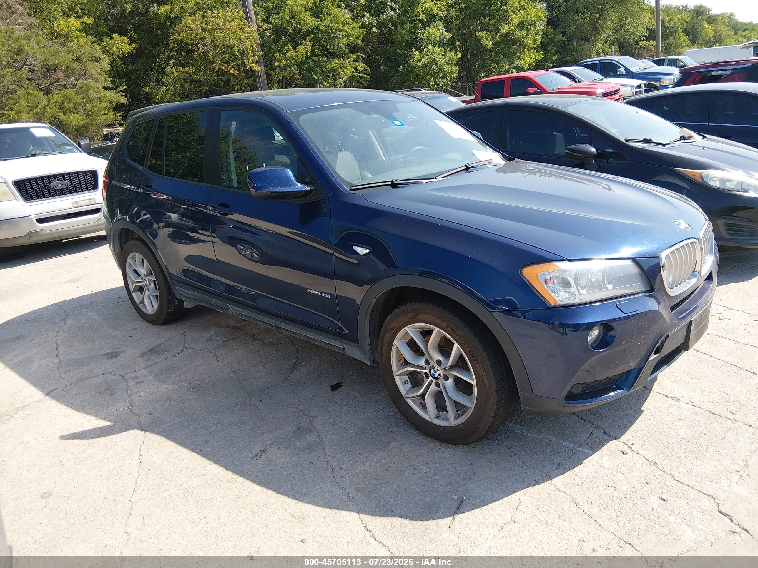 2014 BMW X3 xDrive35i, VIN 5UXWX7C50E0K31248 — Normal wear
