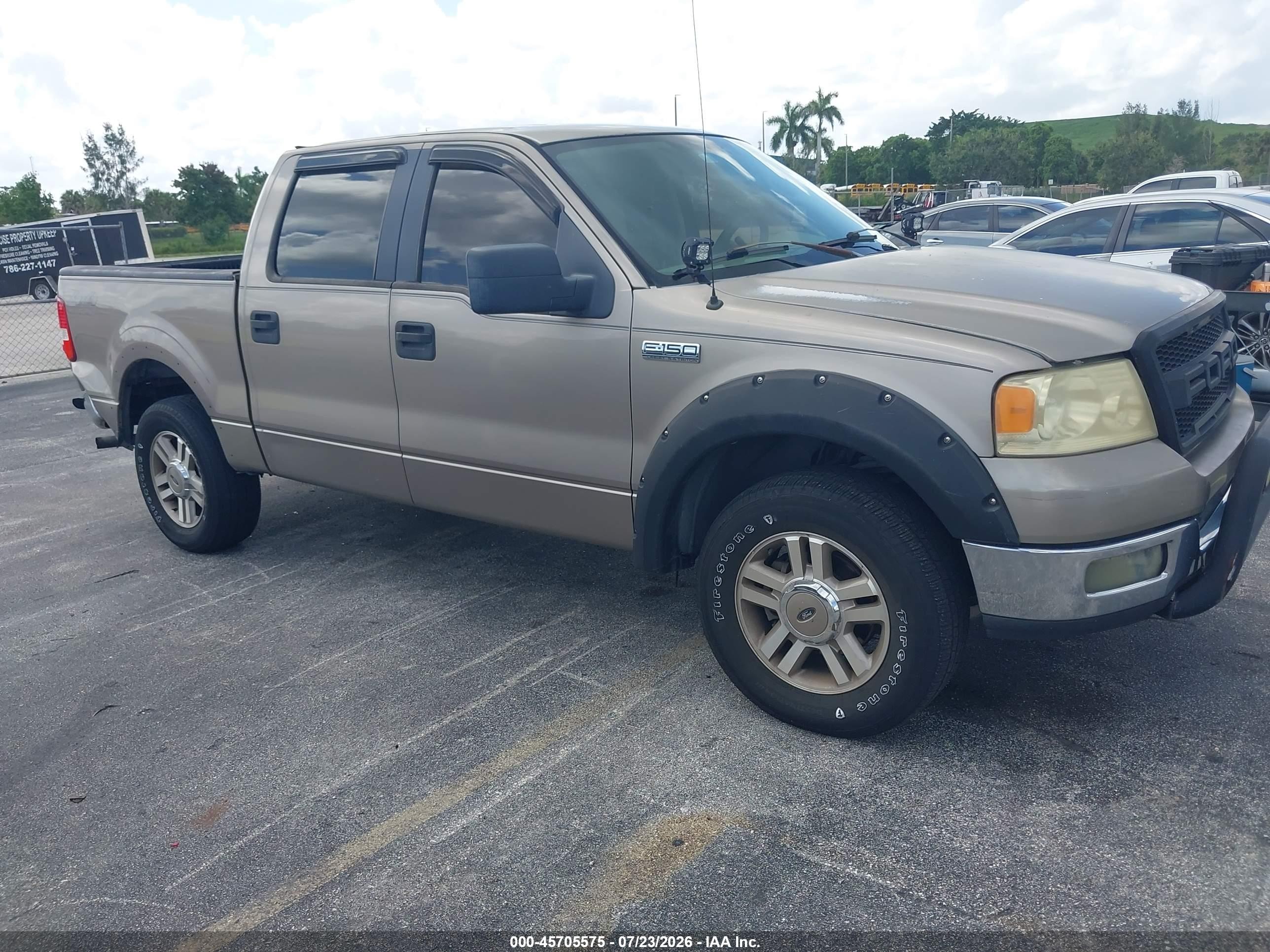 2005 Ford F-150 XLT, VIN 1FTPW14525KD01115 — Rear end