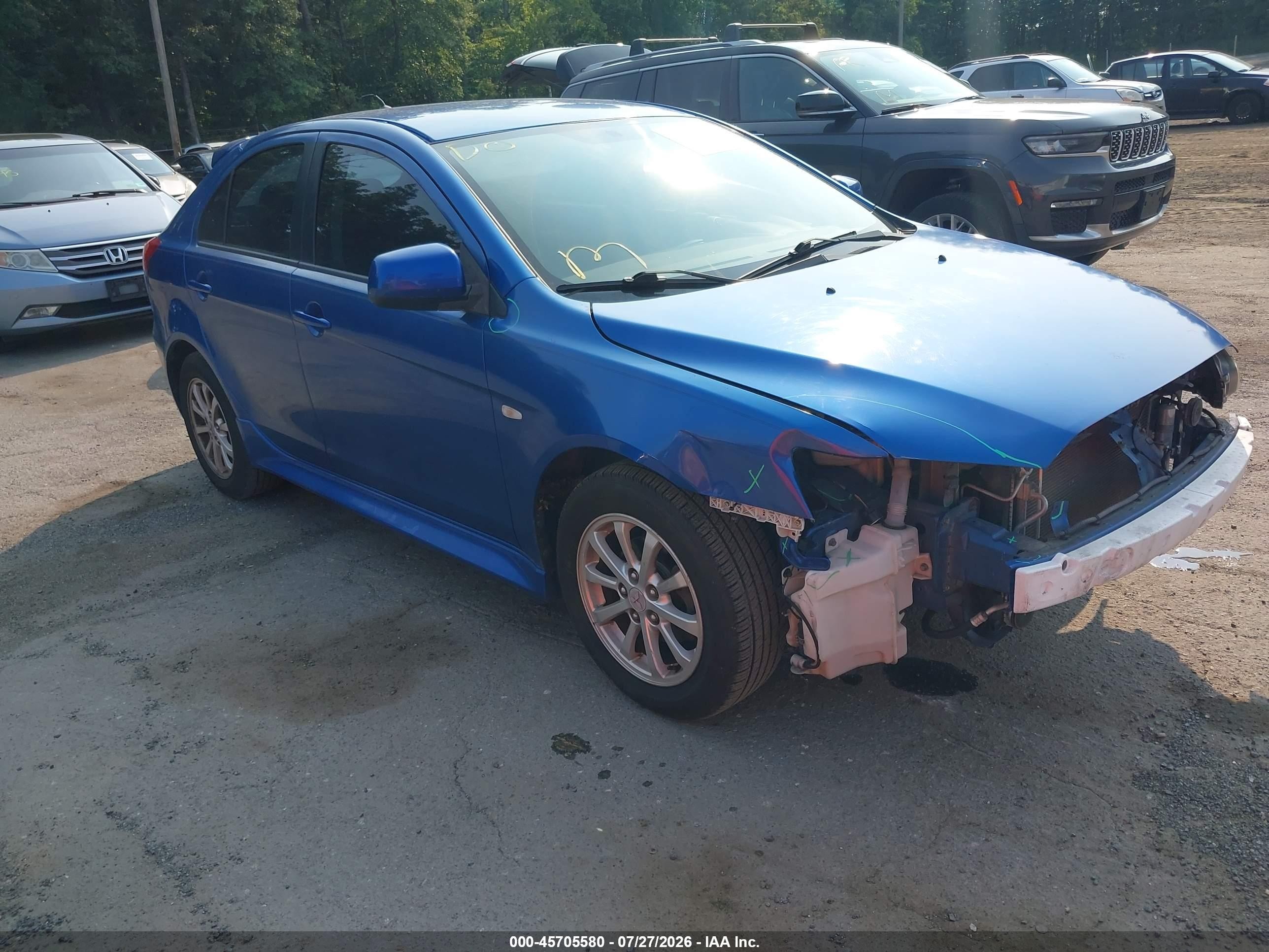 2011 Mitsubishi Lancer ES, VIN JA32X2HU8BU002225 — Front end
