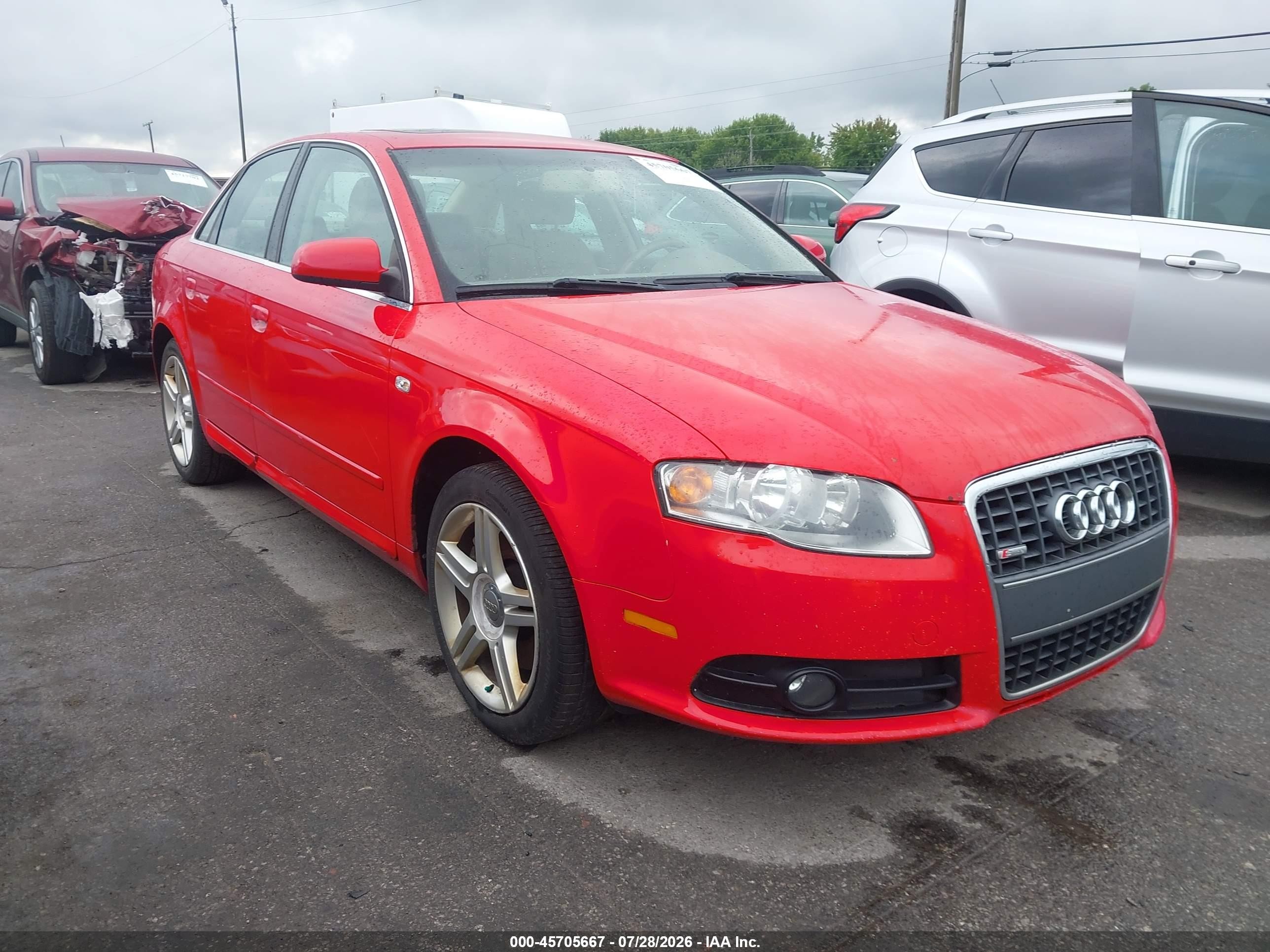 2008 Audi A4 2.0T, VIN WAUAF78E68A047029 — Обычный износ