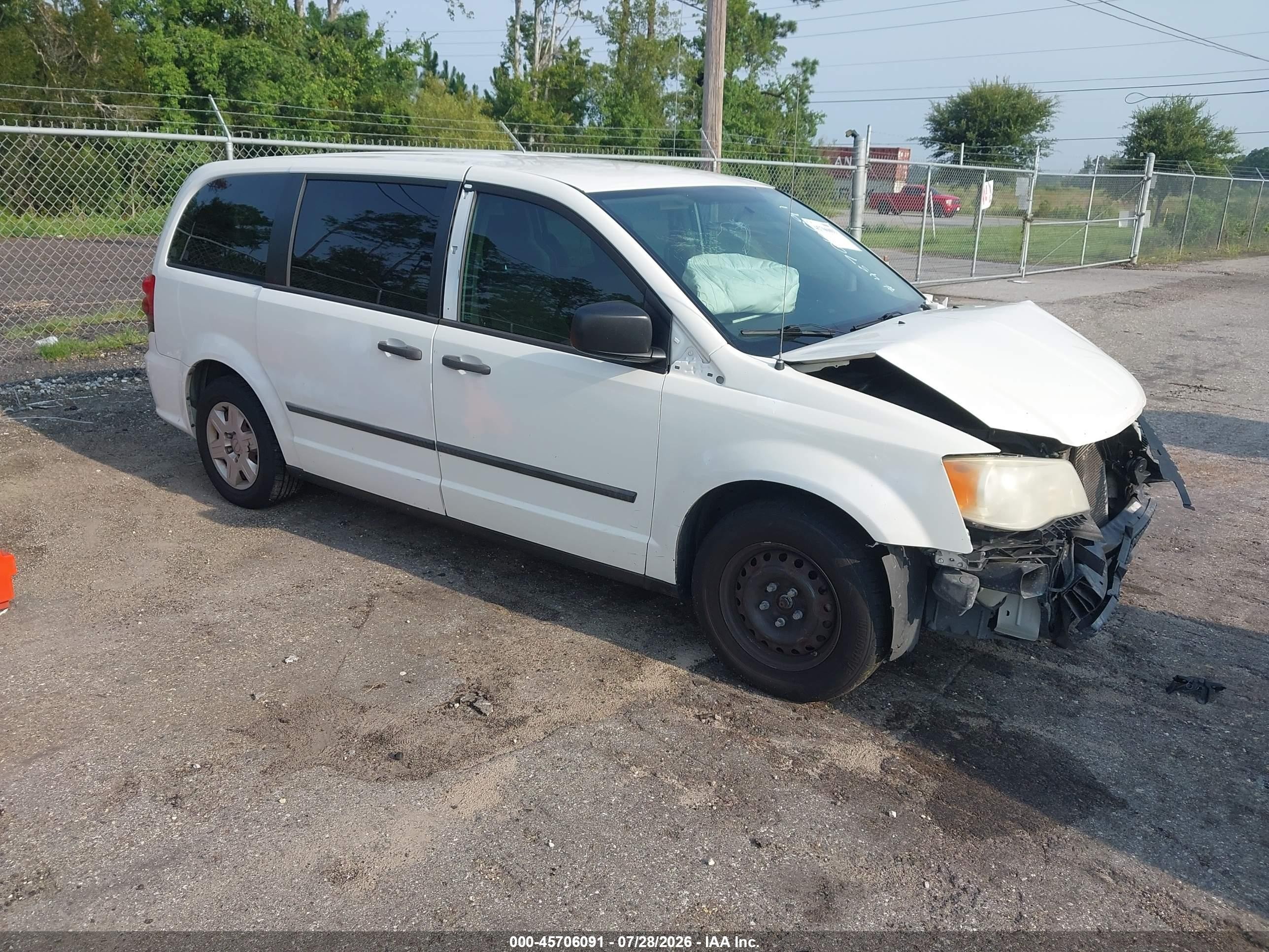 2012 Dodge Grand Caravan SE, VIN 2C4RDGBG0CR389313 — Not stated