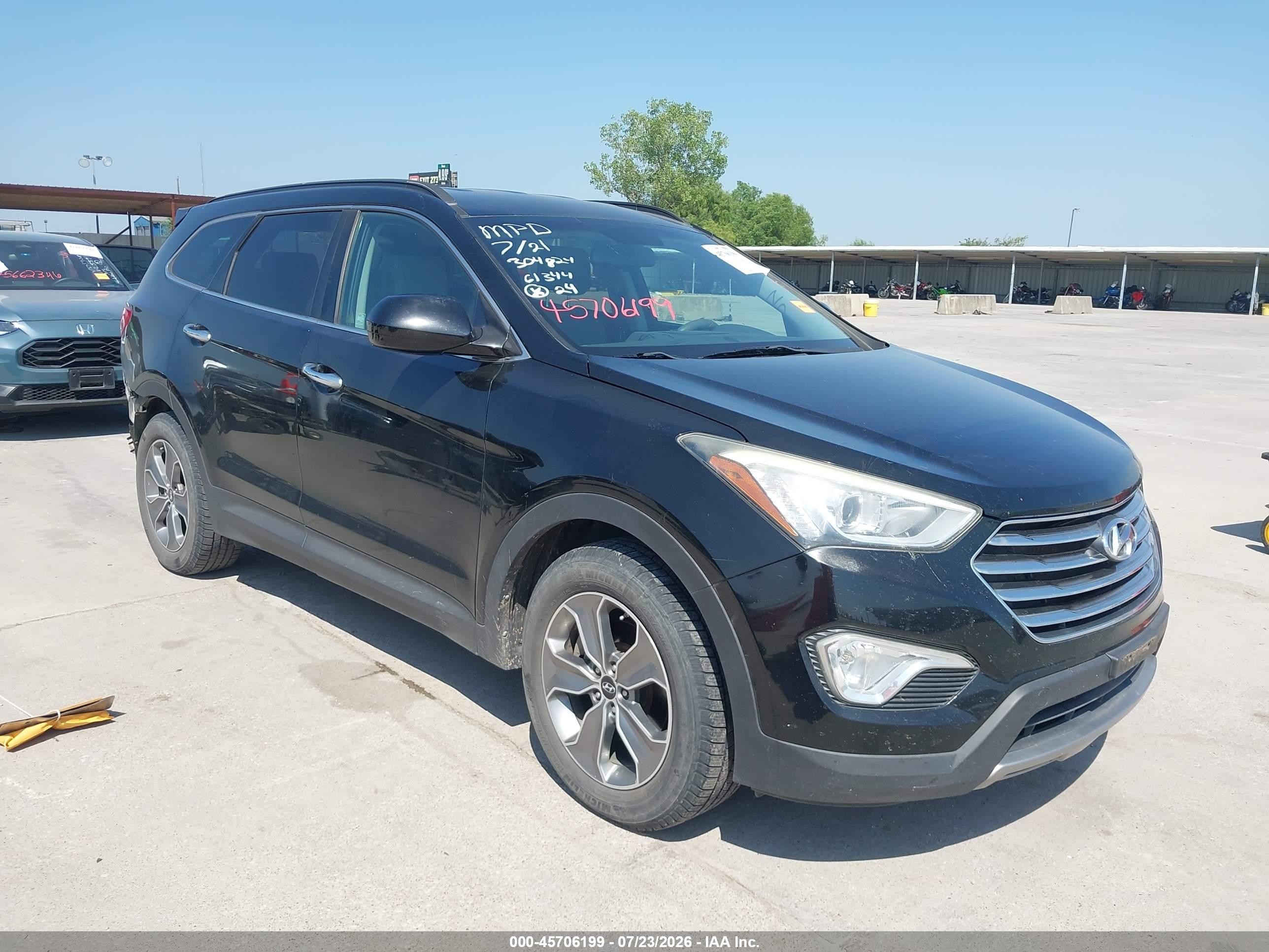 2016 Hyundai Santa Fe SE, VIN KM8SMDHF7GU161344 — Зад