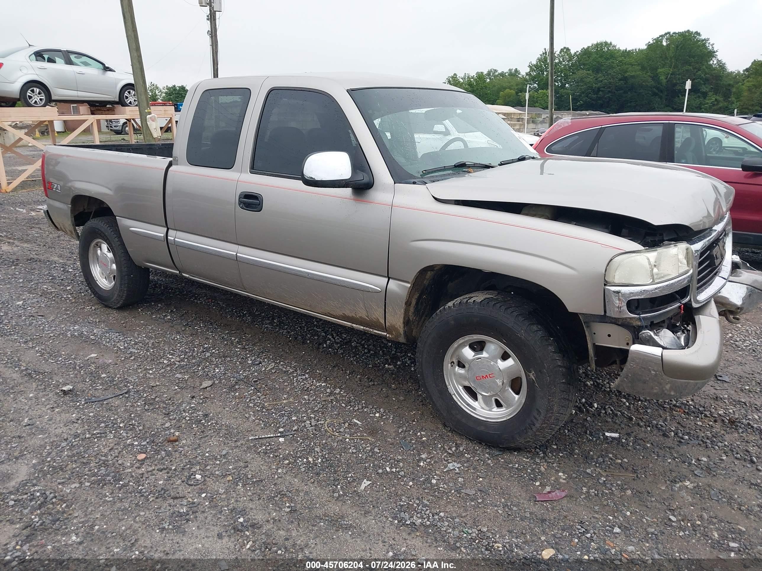2000 GMC Sierra 1500 SLE, VIN 1GTEK19T0YE347538 — Front end