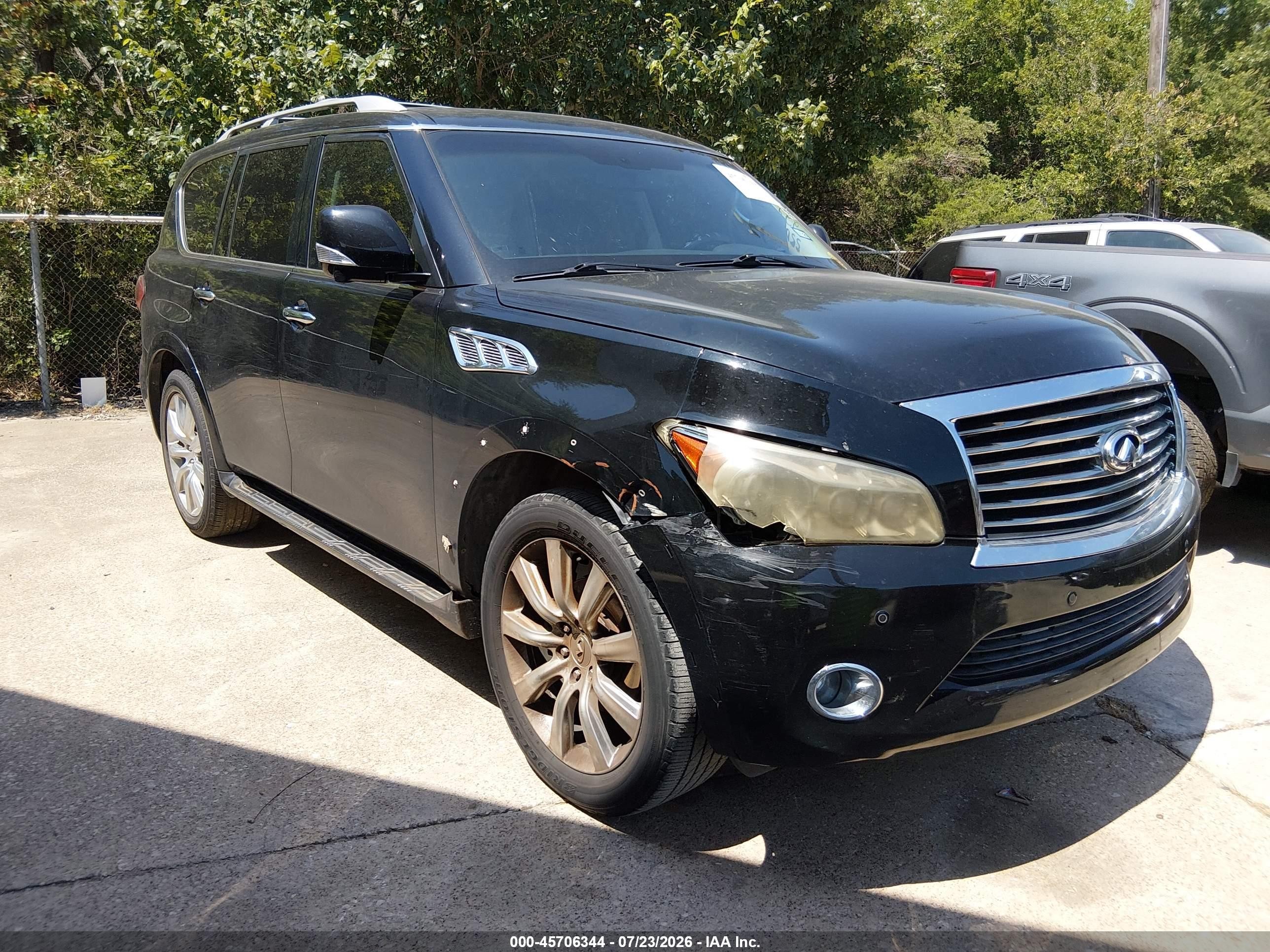 2013 Infiniti QX56, VIN JN8AZ2NF2D9550700 — Front end
