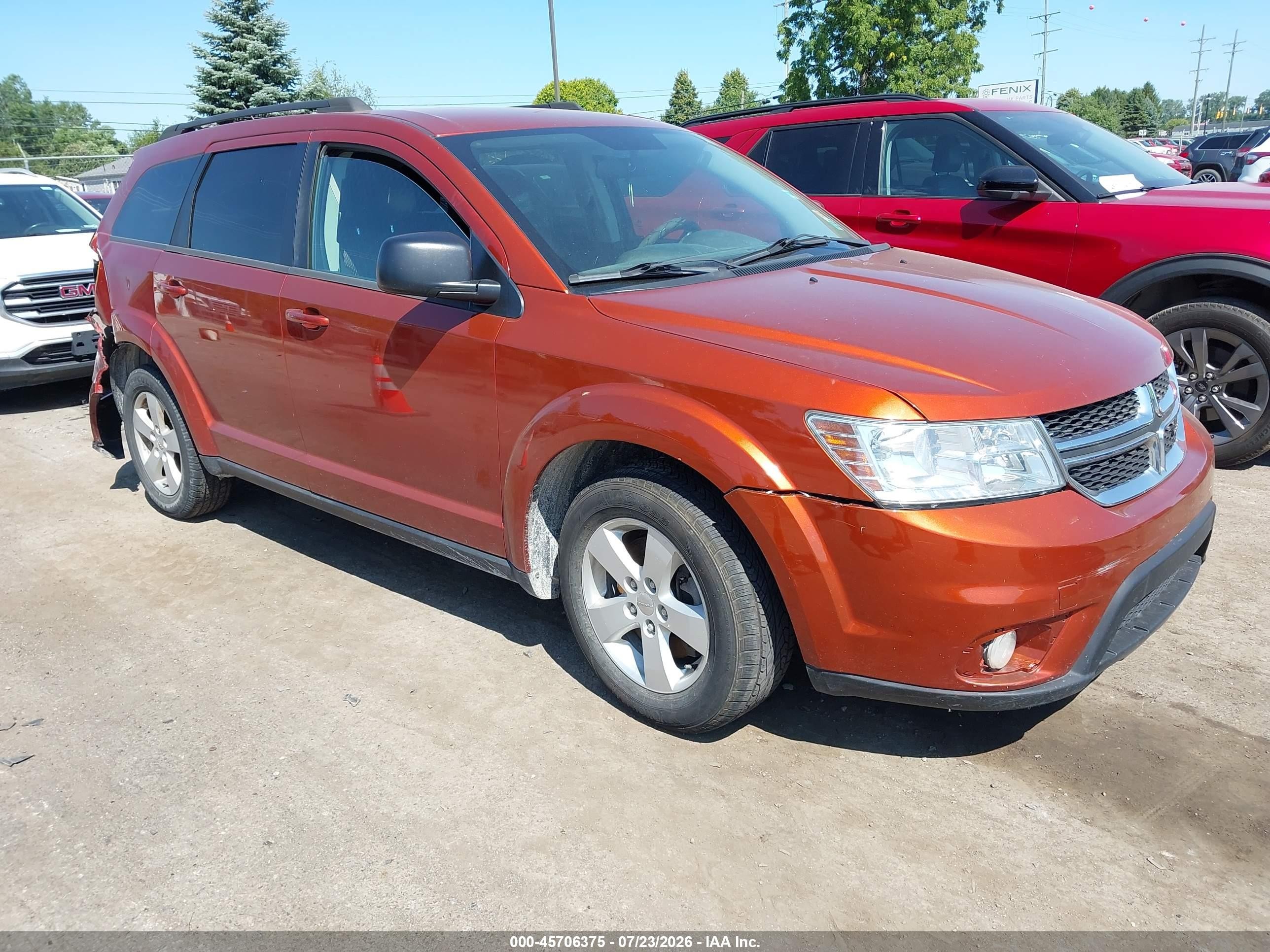 2012 Dodge Journey SXT, VIN 3C4PDCBB7CT368878 — Rear end