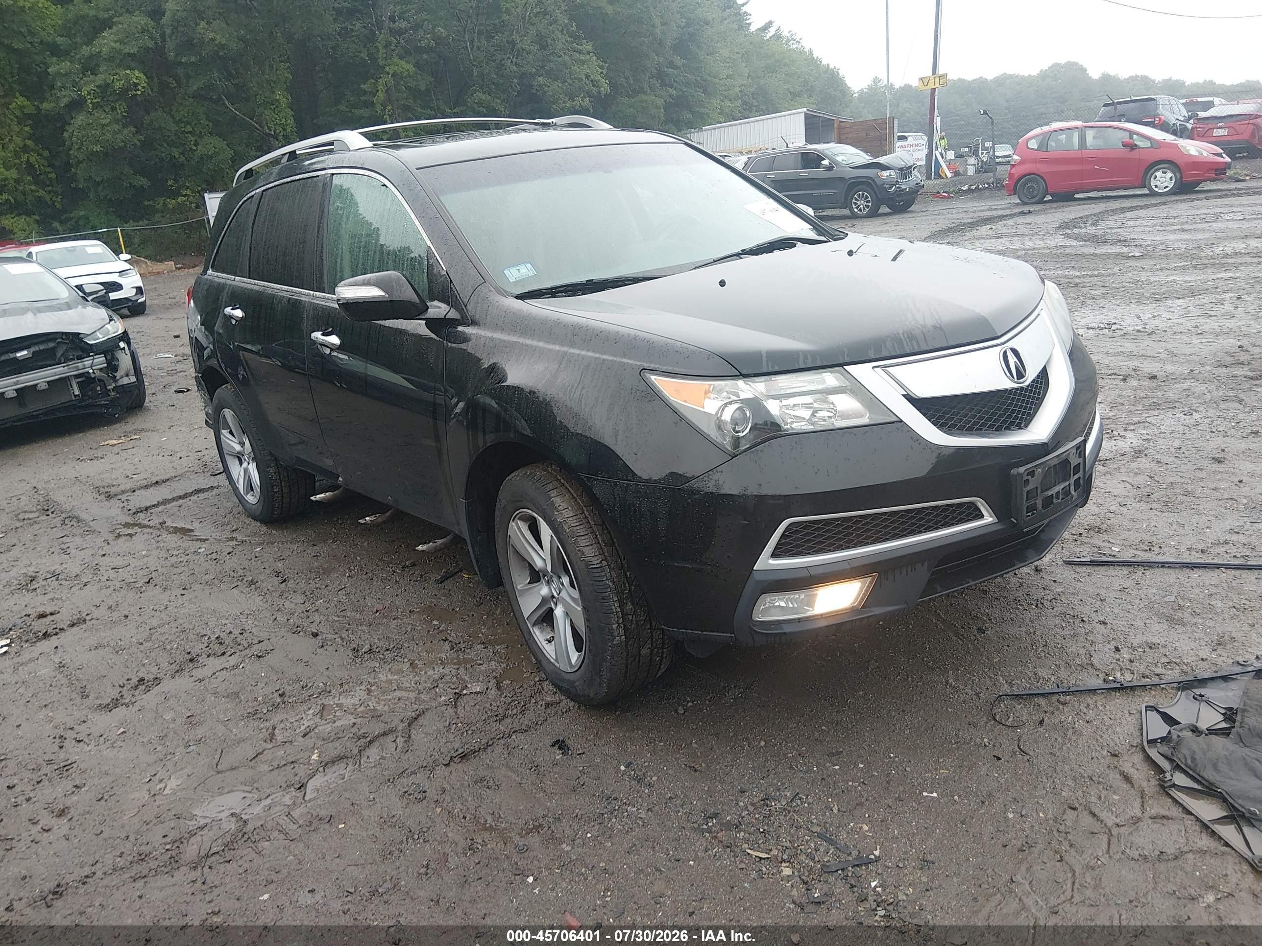 2013 Acura MDX Technology, VIN 2HNYD2H4XDH512192 — Rear end