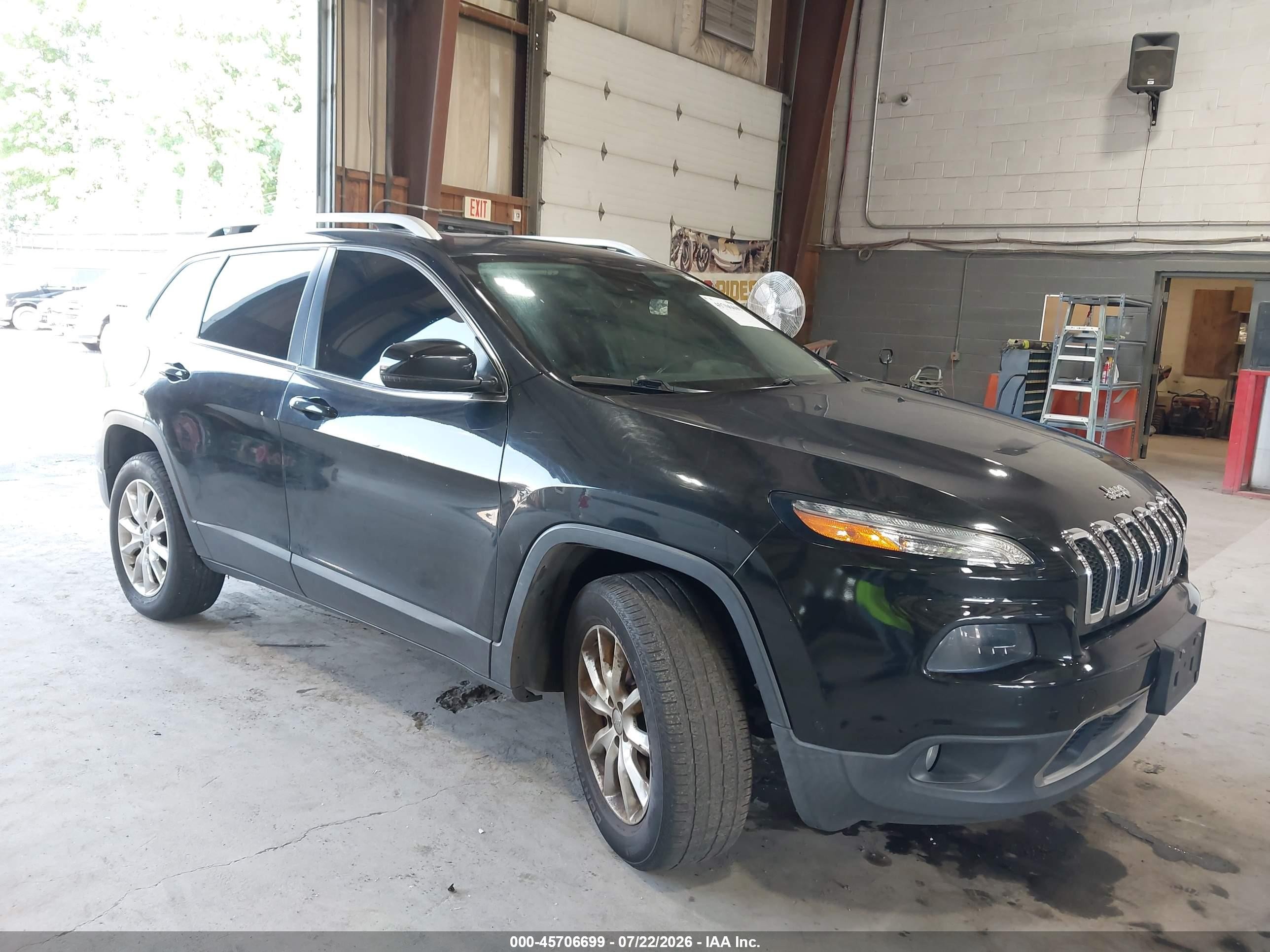 2014 Jeep Cherokee Limited, VIN 1C4PJMDS3EW166029 — Front end
