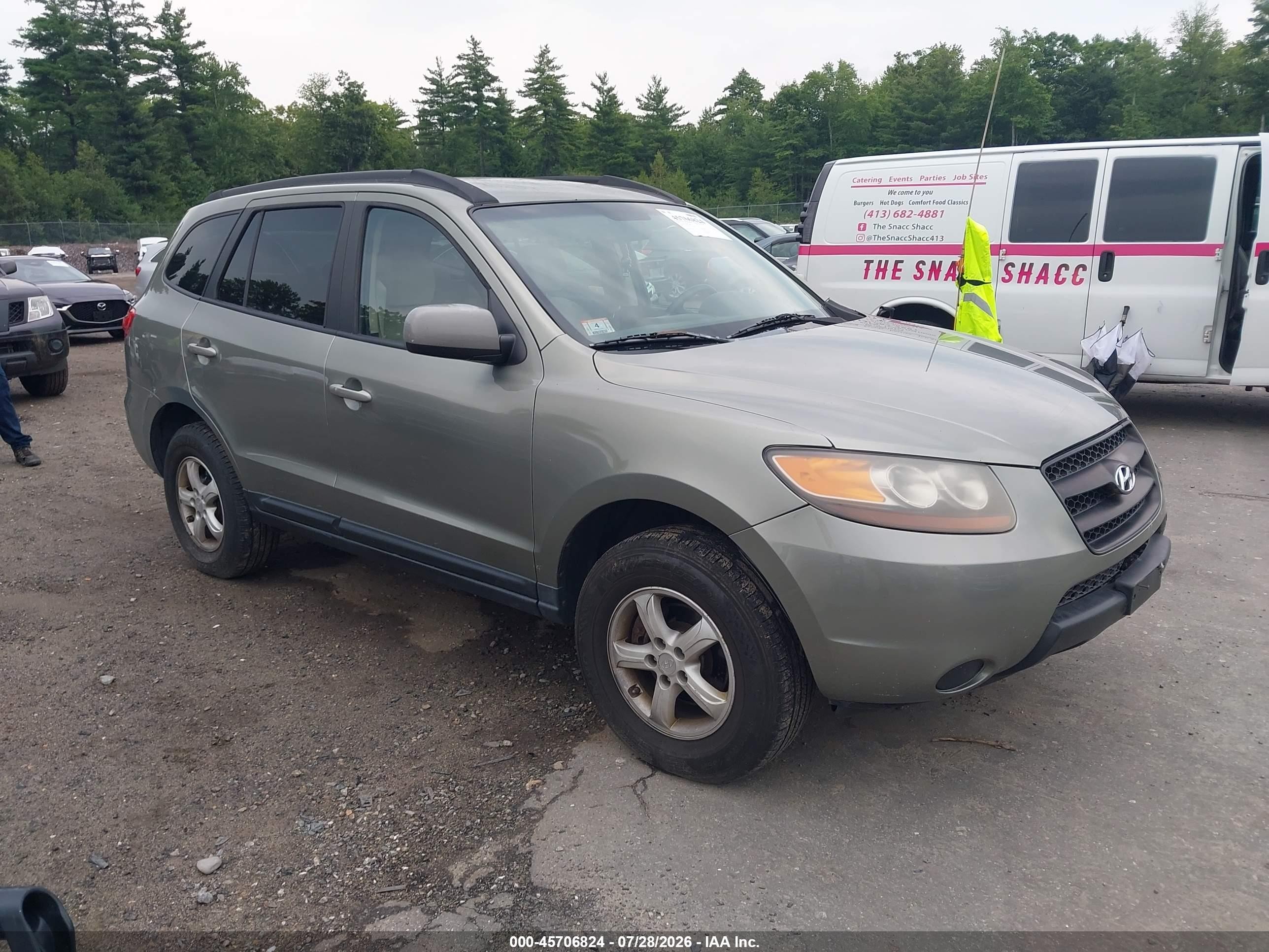 2008 Hyundai Santa Fe GLS, VIN 5NMSG13D58H151808 — Бок