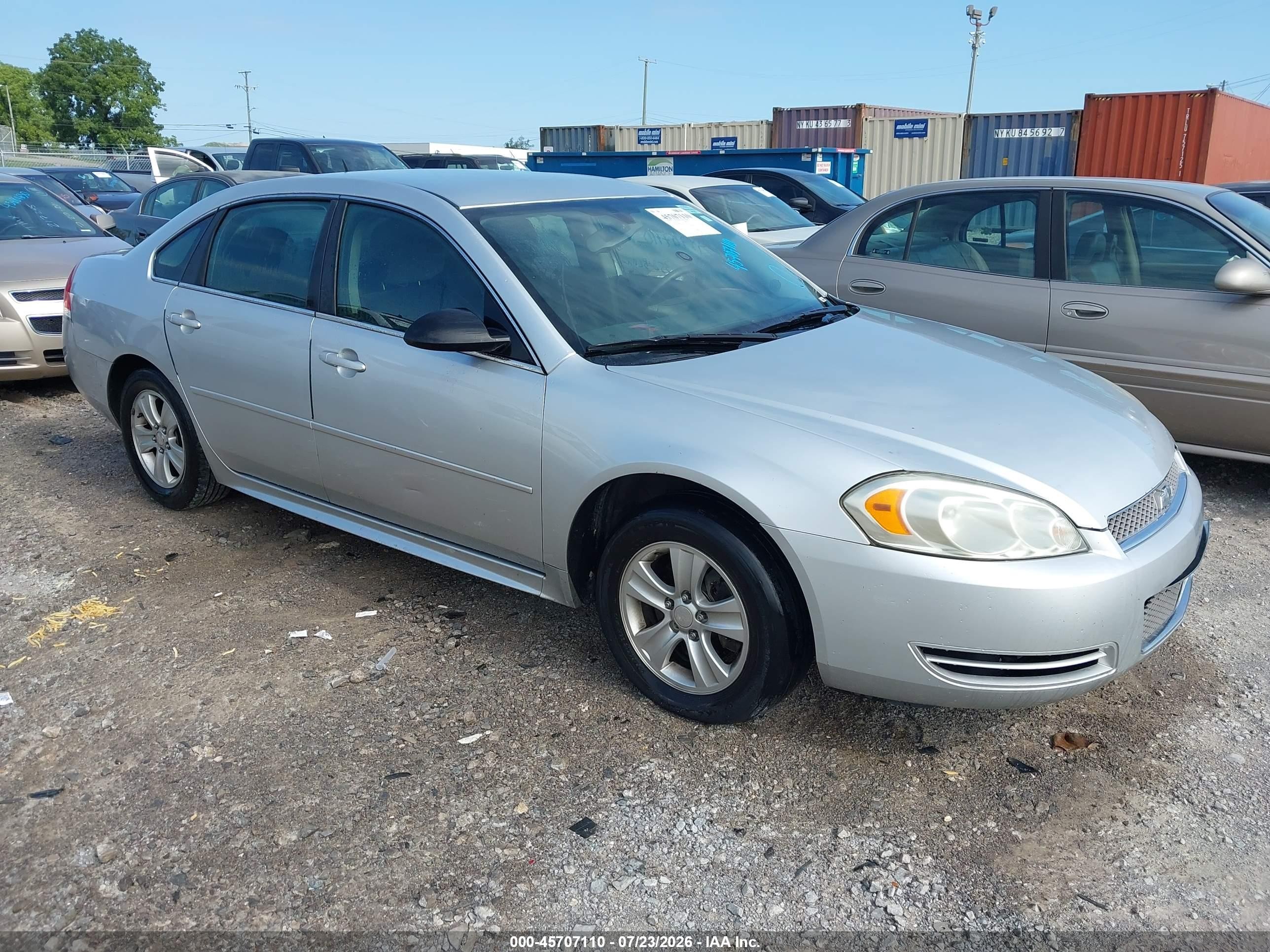 2013 Chevrolet Impala LS, VIN 2G1WF5E33D1168985 — Normal wear