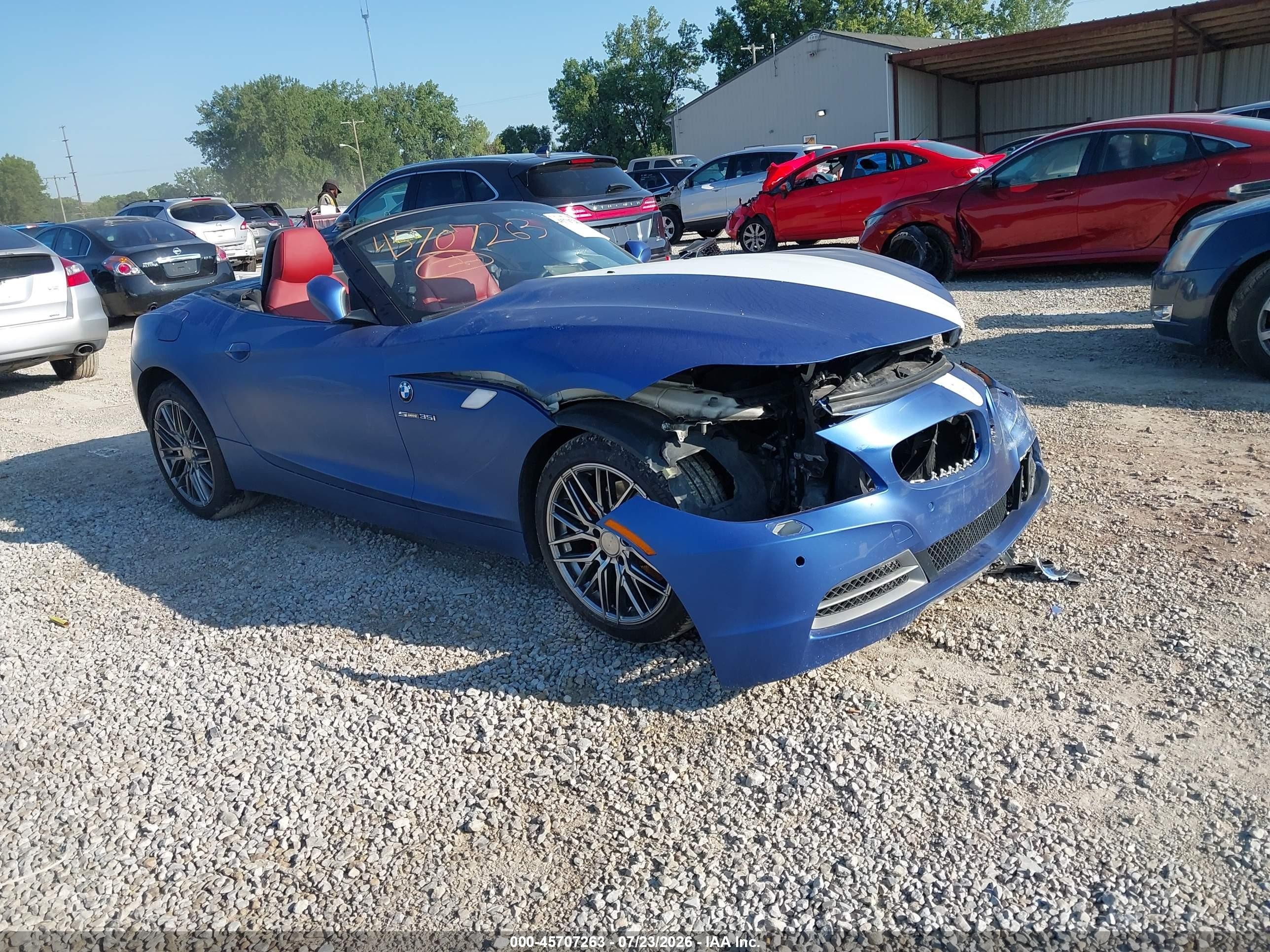 2009 BMW Z4 sDrive35i, VIN WBALM73539E351175 — Перед