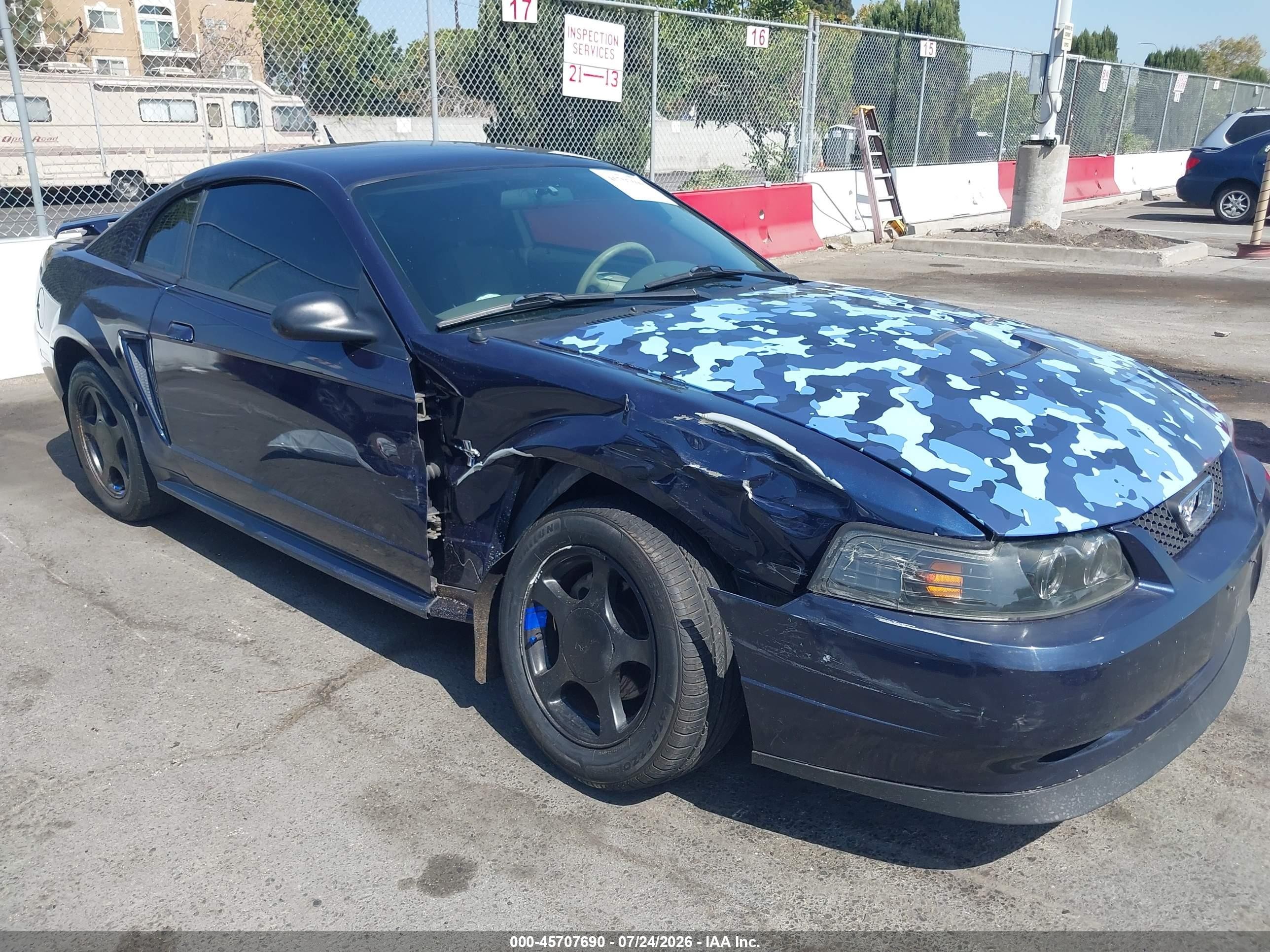 2003 Ford Mustang Standard, VIN 1FAFP40493F445196 — Side