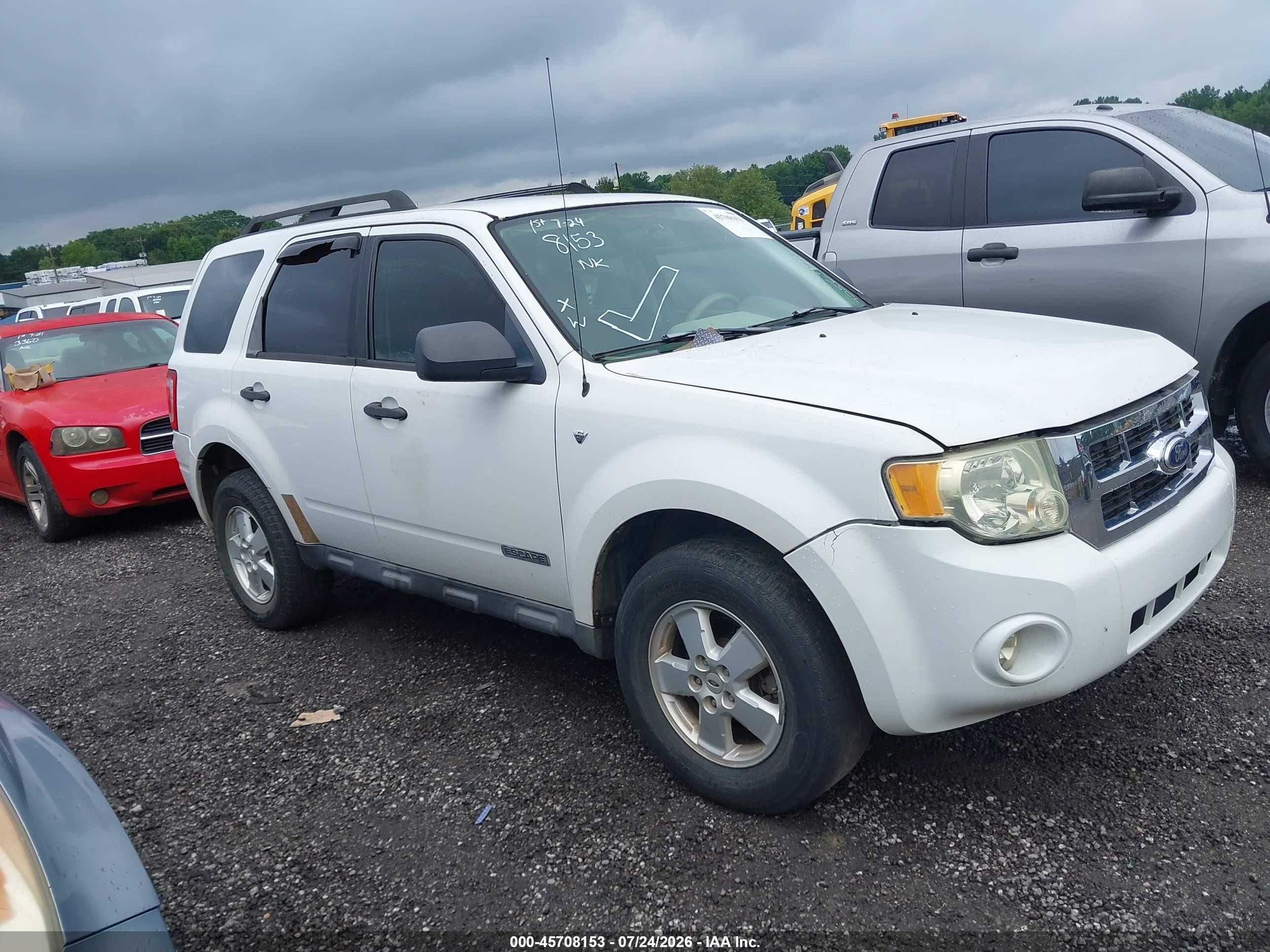 2008 Ford Escape XLT, VIN 1FMCU03118KD86476 — Обычный износ