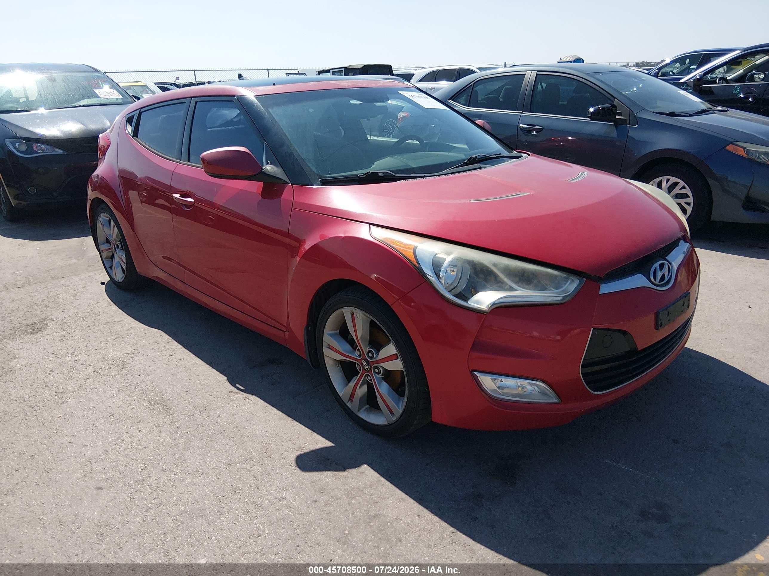 2012 Hyundai Veloster w/Black Int, VIN KMHTC6AD7CU023423 — Normal wear