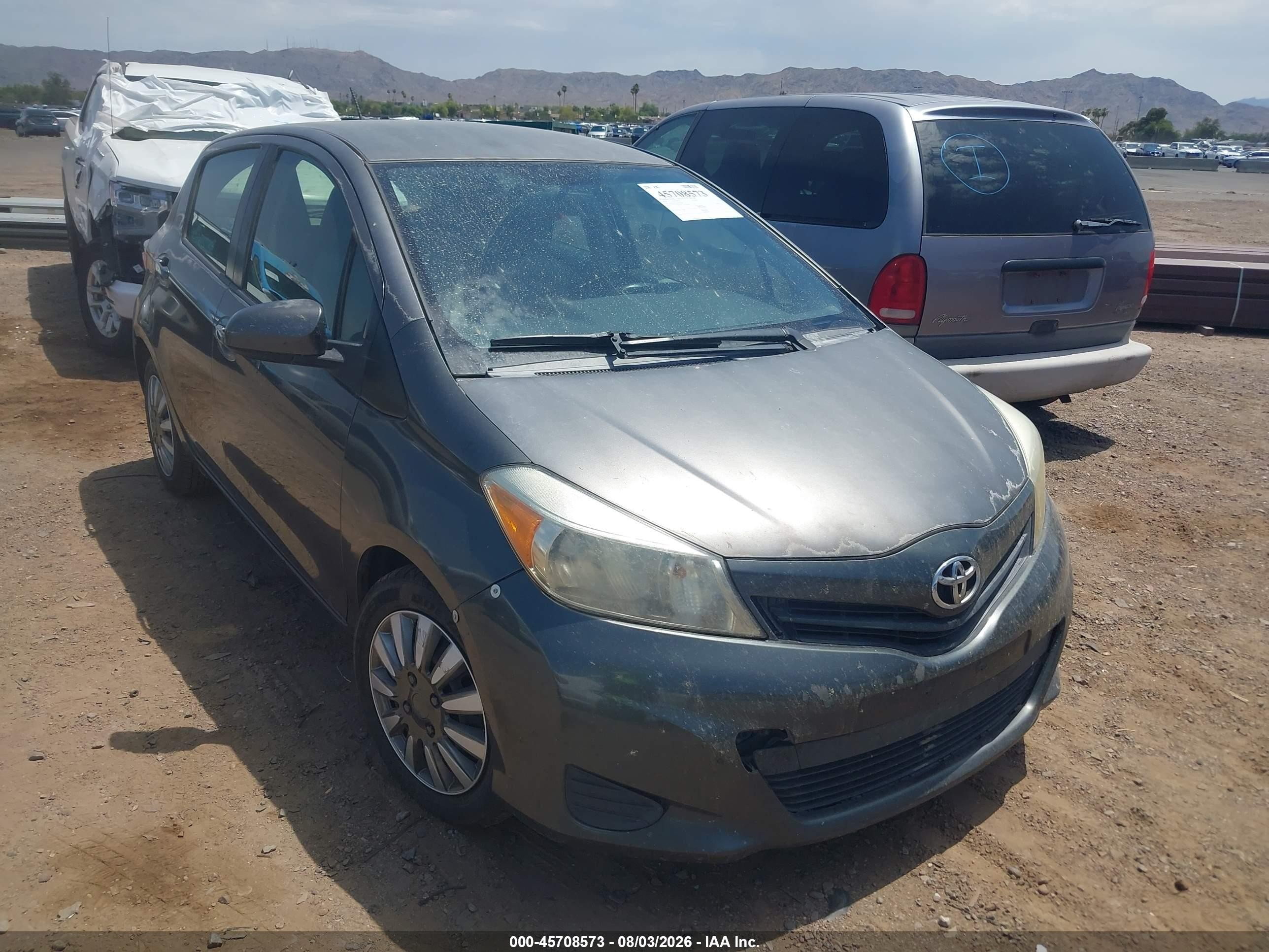 2014 Toyota Yaris LE, VIN JTDKTUD32ED579486 — Normal wear