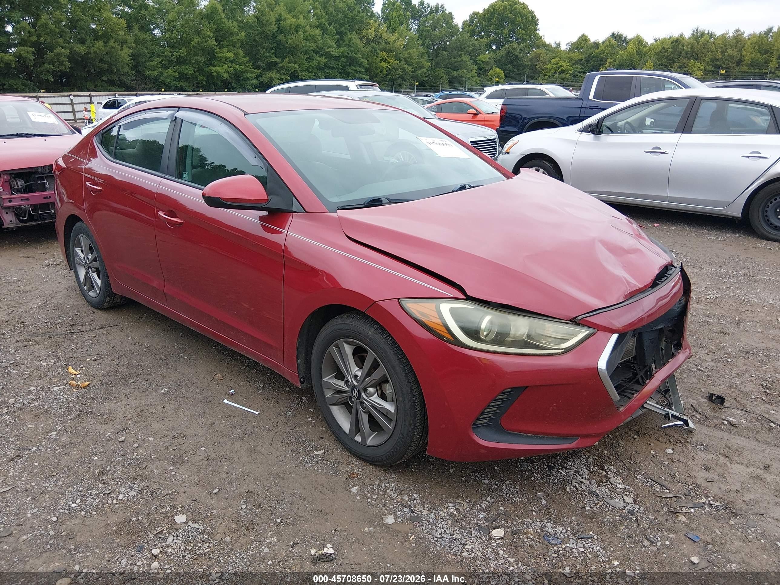 2017 Hyundai Elantra SE, VIN 5NPD84LF9HH140113 — Front end