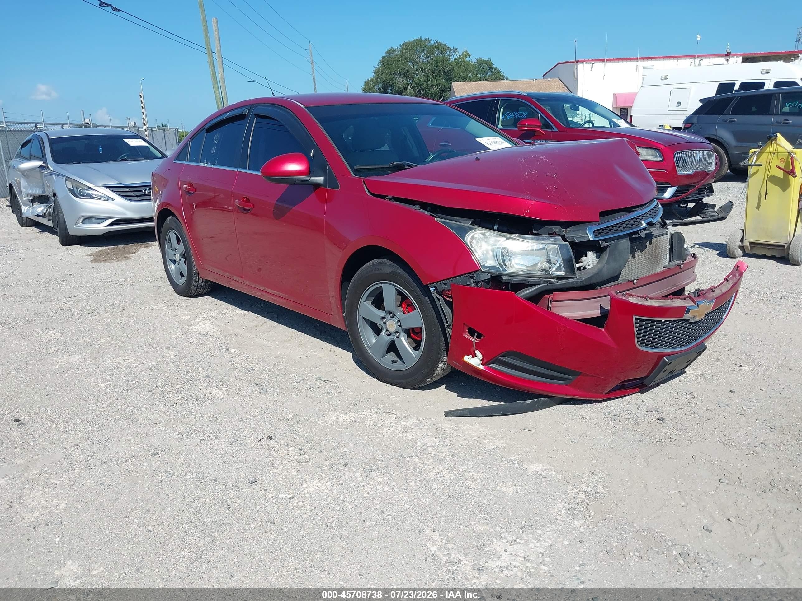 2012 Chevrolet Cruze 1LT, VIN 1G1PF5SC3C7220397 — Front end