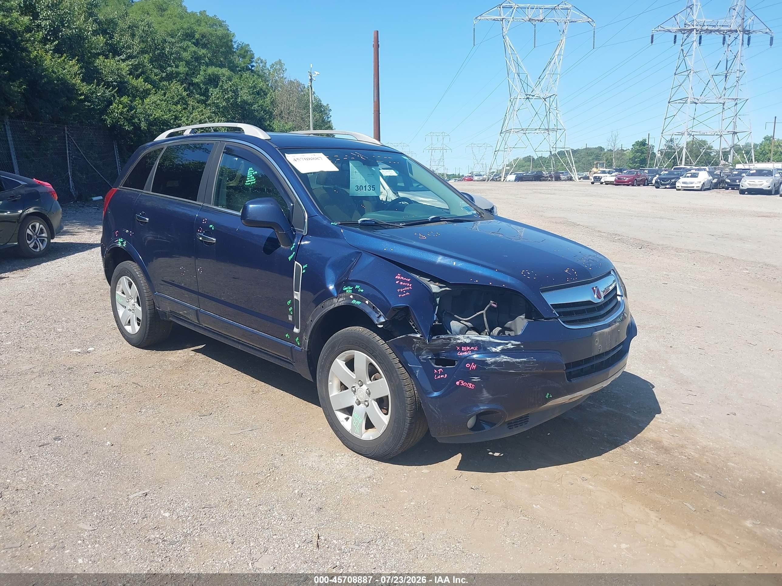 2008 Saturn VUE XR, VIN 3GSCL53798S576656 — Front end