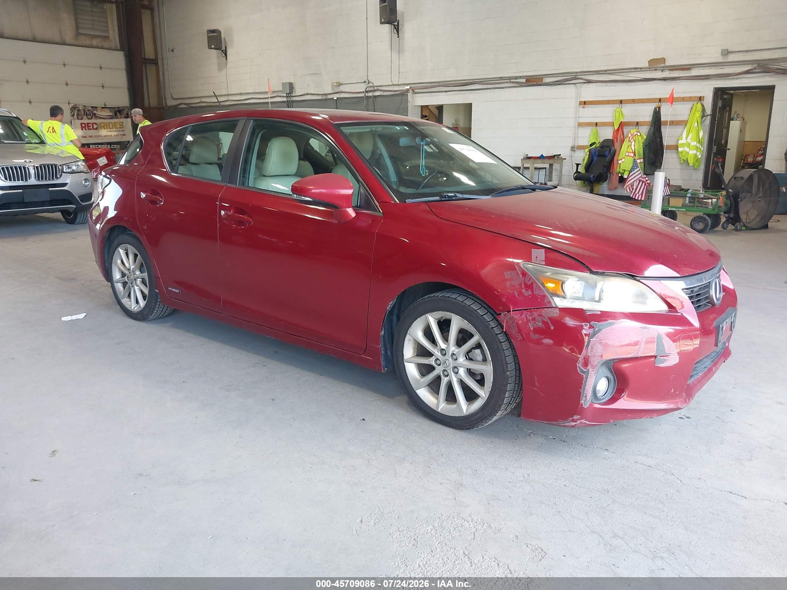 2012 Lexus CT 200h Premium, VIN JTHKD5BH9C2108573 — Normal wear
