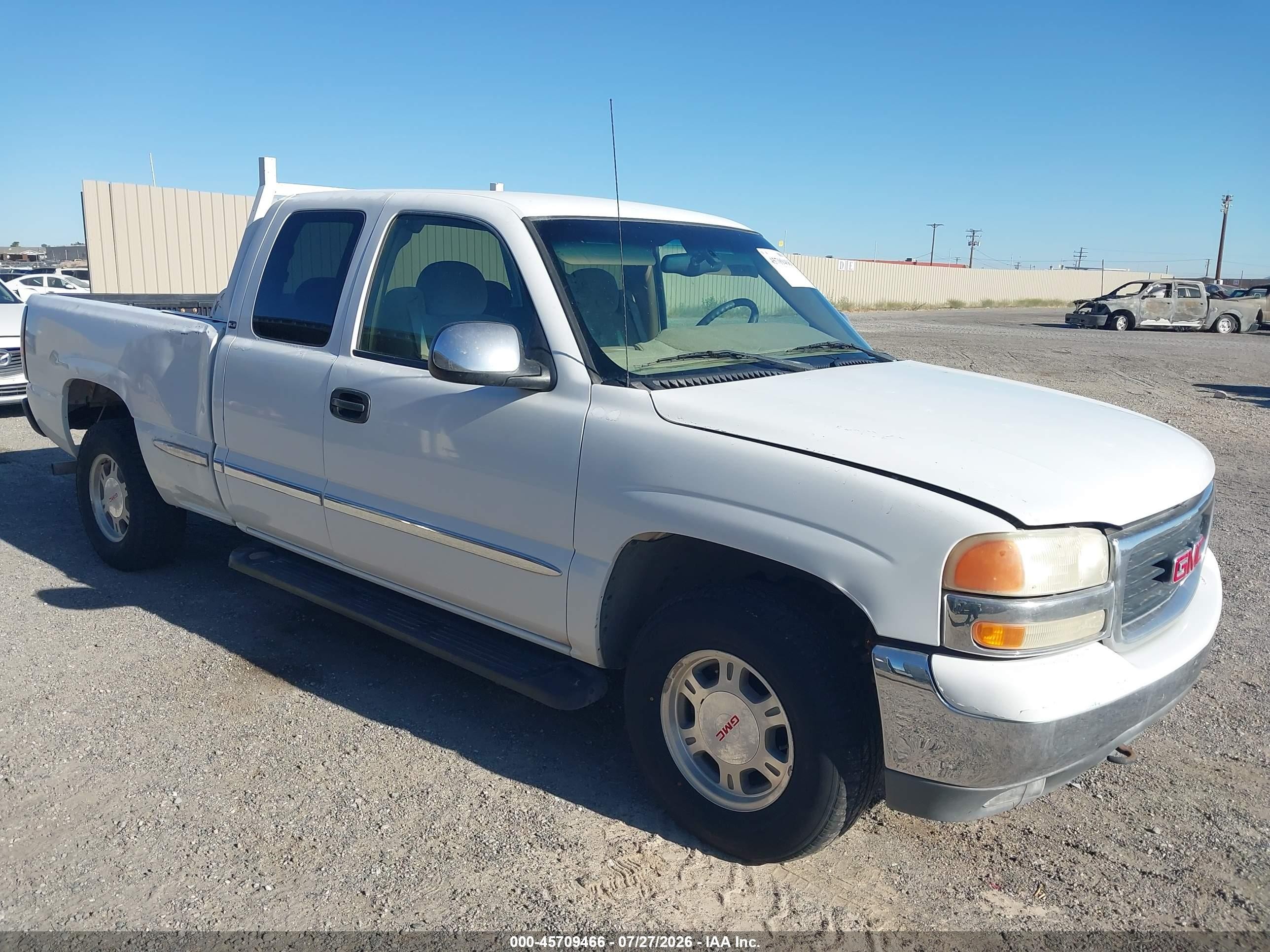1999 GMC Sierra 1500 SLE, VIN 2GTEK19T2X1567523 — Normal wear