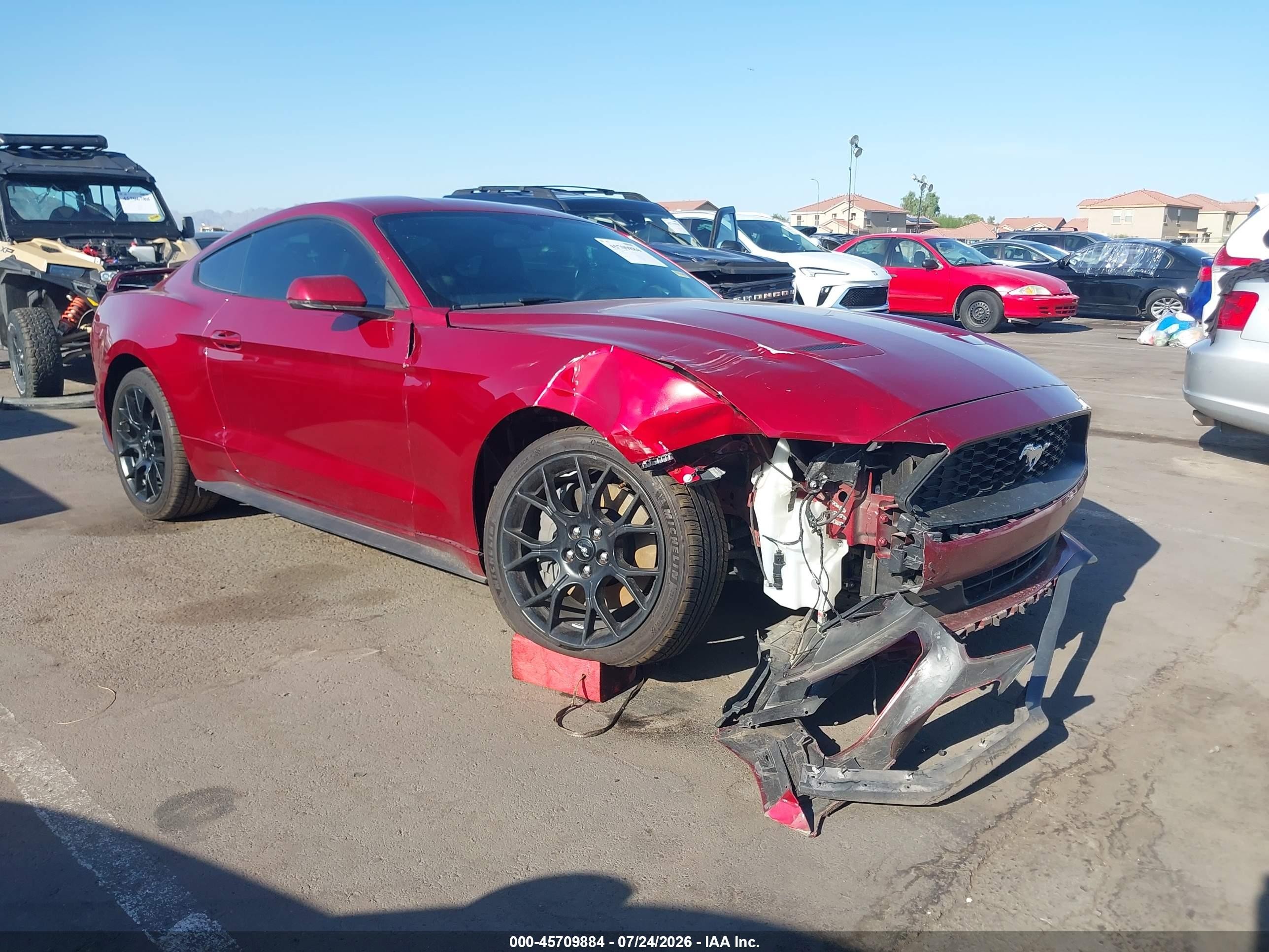 2019 Ford Mustang EcoBoost, VIN 1FA6P8TH6K5178366 — Front end