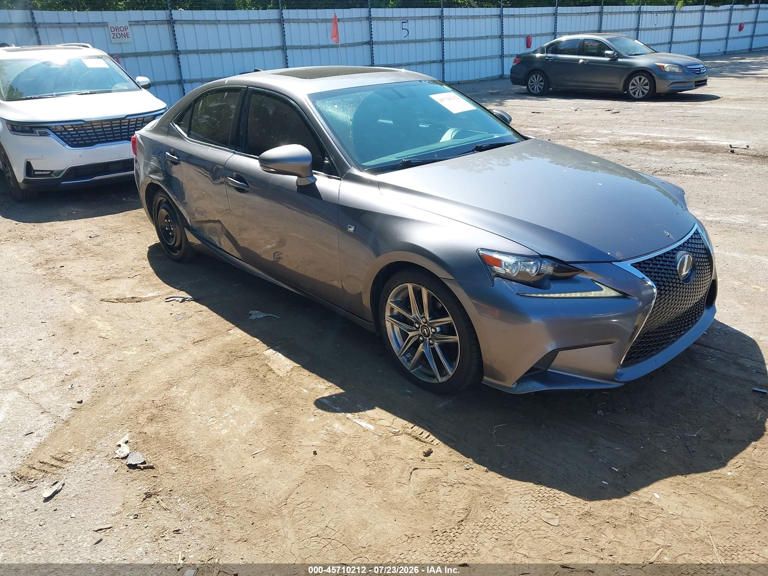 2015 Lexus IS 250, VIN JTHCF1D20F5016934 — Rear end