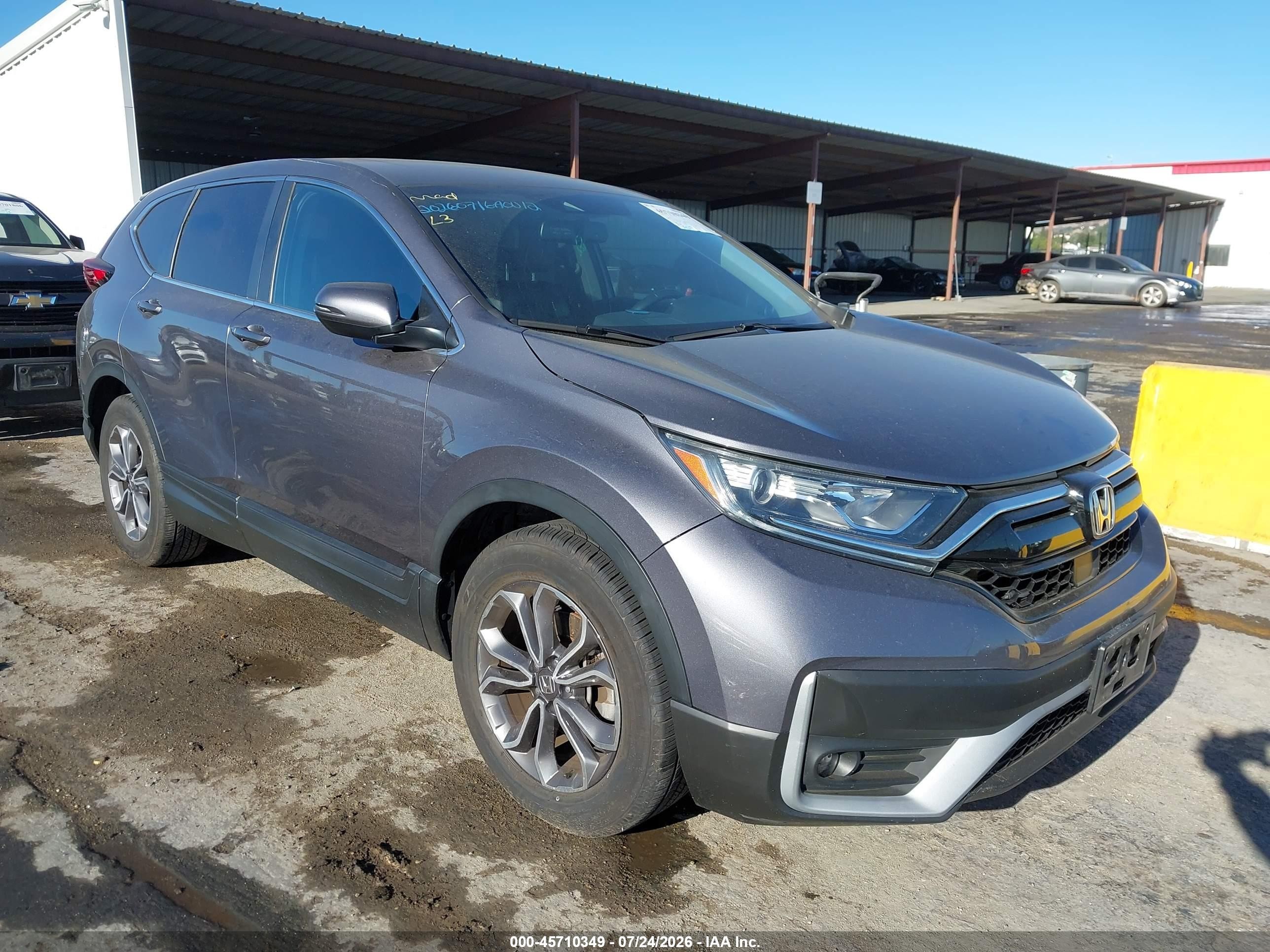 2022 Honda CR-V EX-L, VIN 7FARW1H84NE004121 — Theft recovery