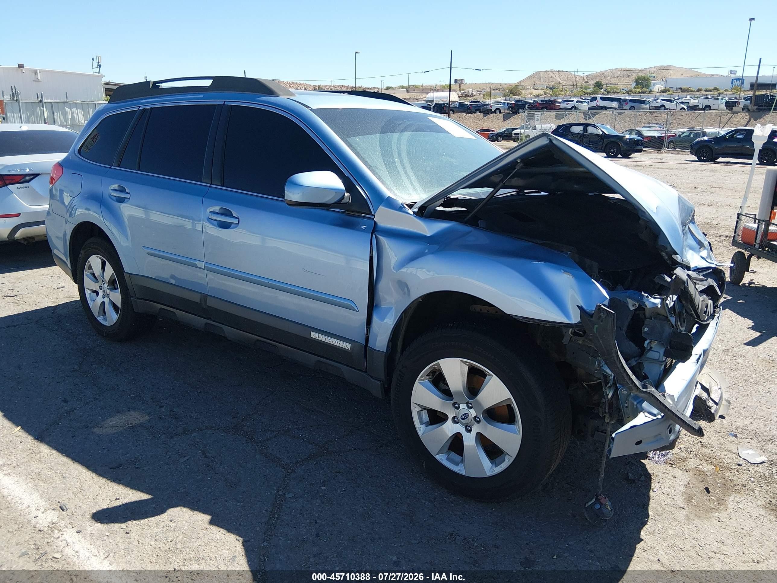 2012 Subaru Outback Limited, VIN 4S4BRCKC4C3253439 — Front end