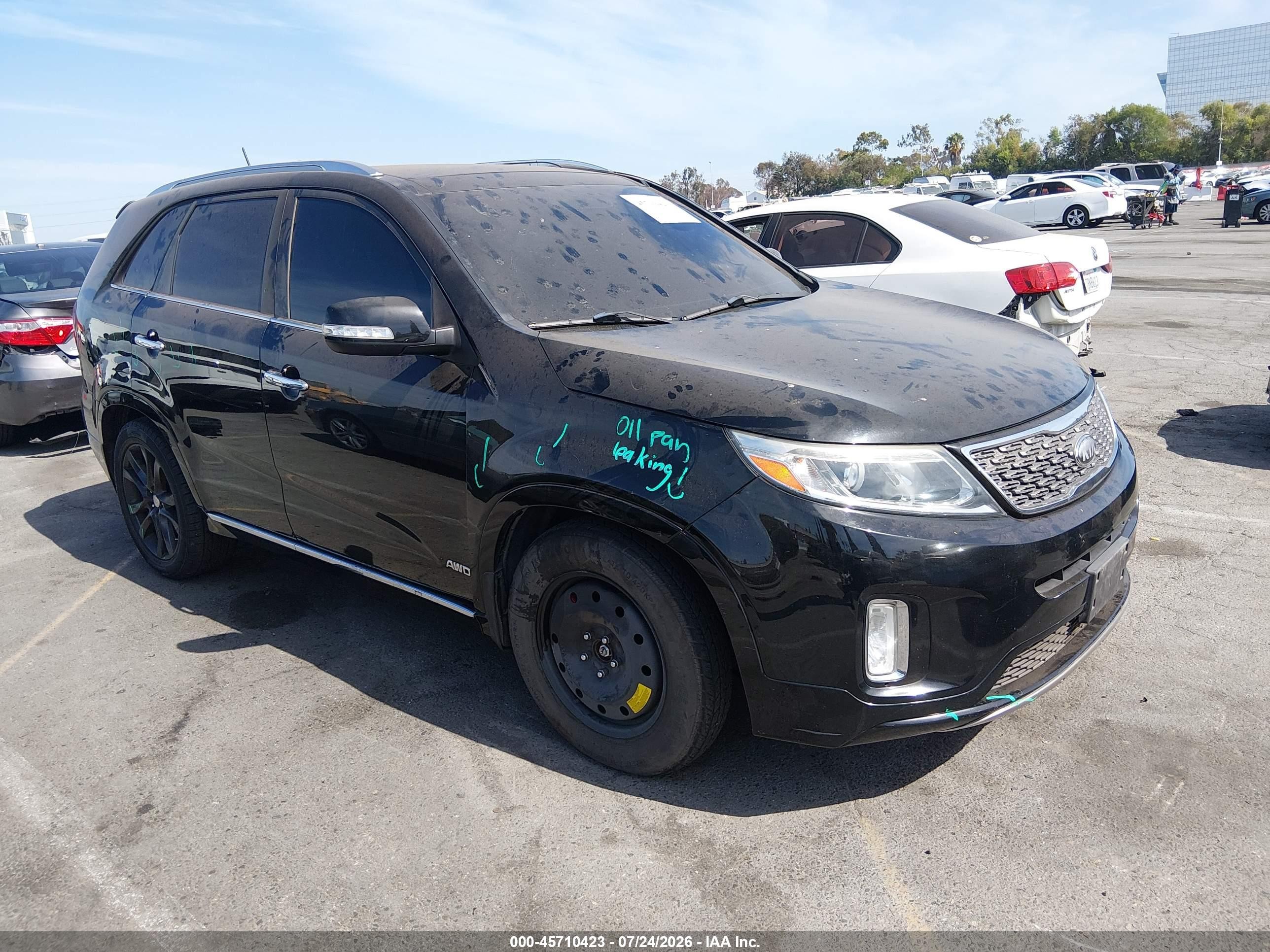 2014 Kia Sorento SX, VIN 5XYKWDA73EG501444 — Бок