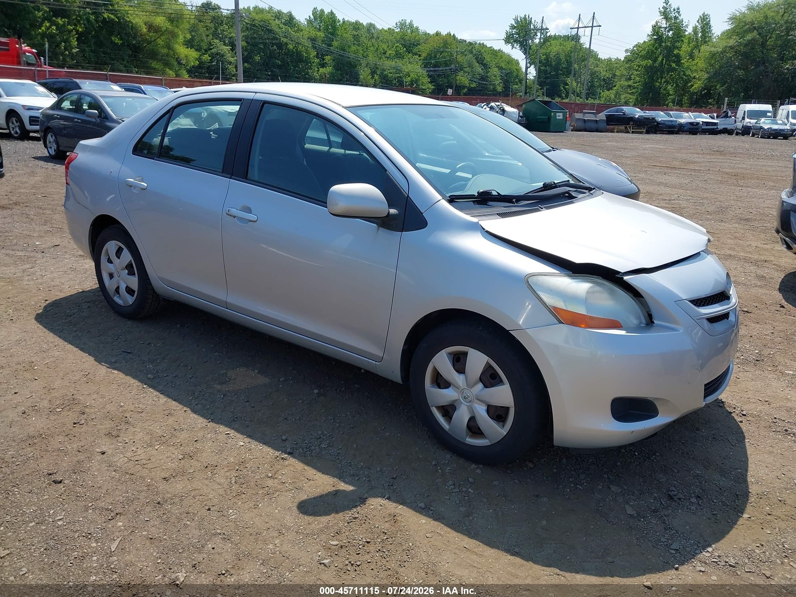 2008 Toyota Yaris, VIN JTDBT923481292608 — Front end