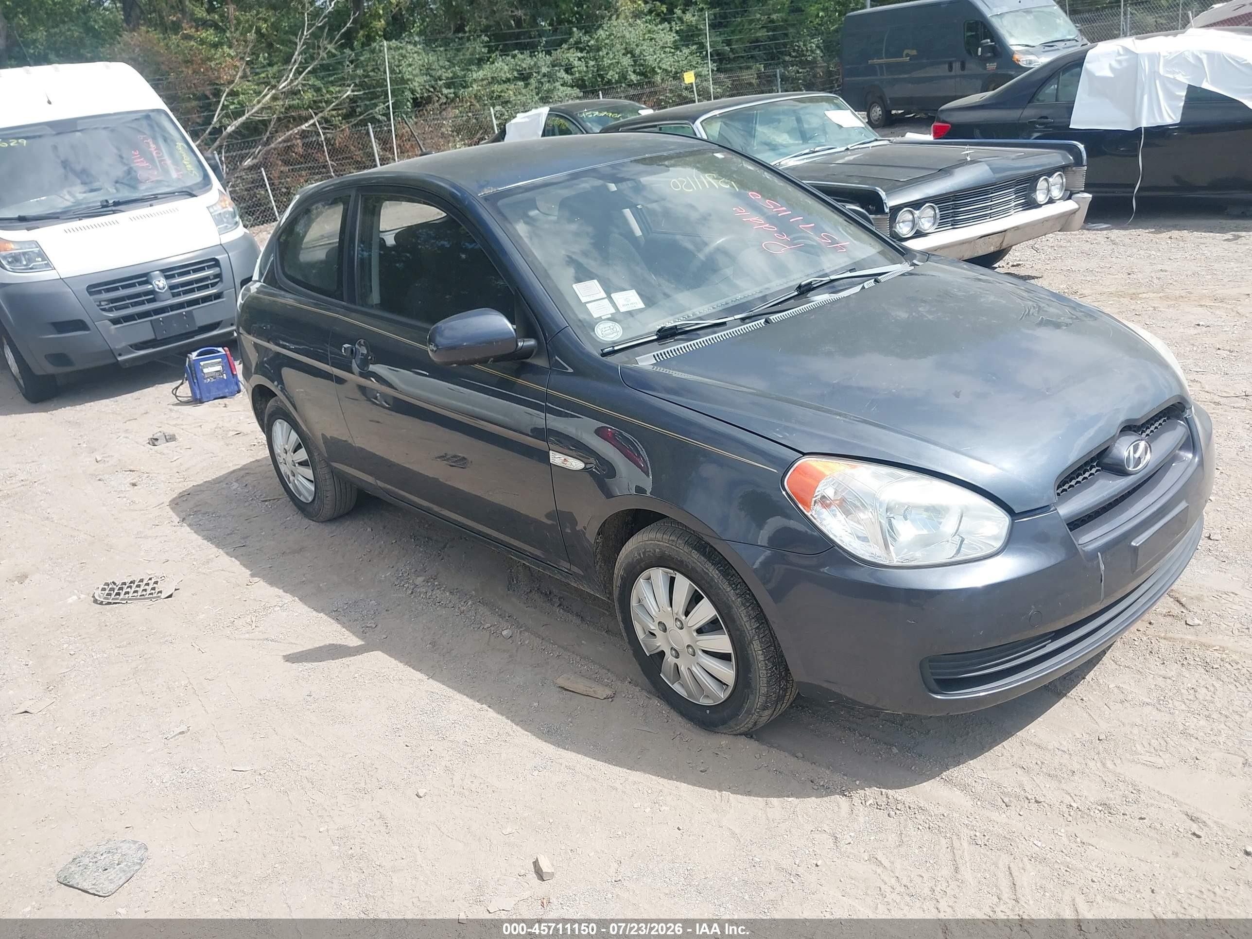 2010 Hyundai Accent Blue, VIN KMHCM3AC0AU166956 — Normal wear