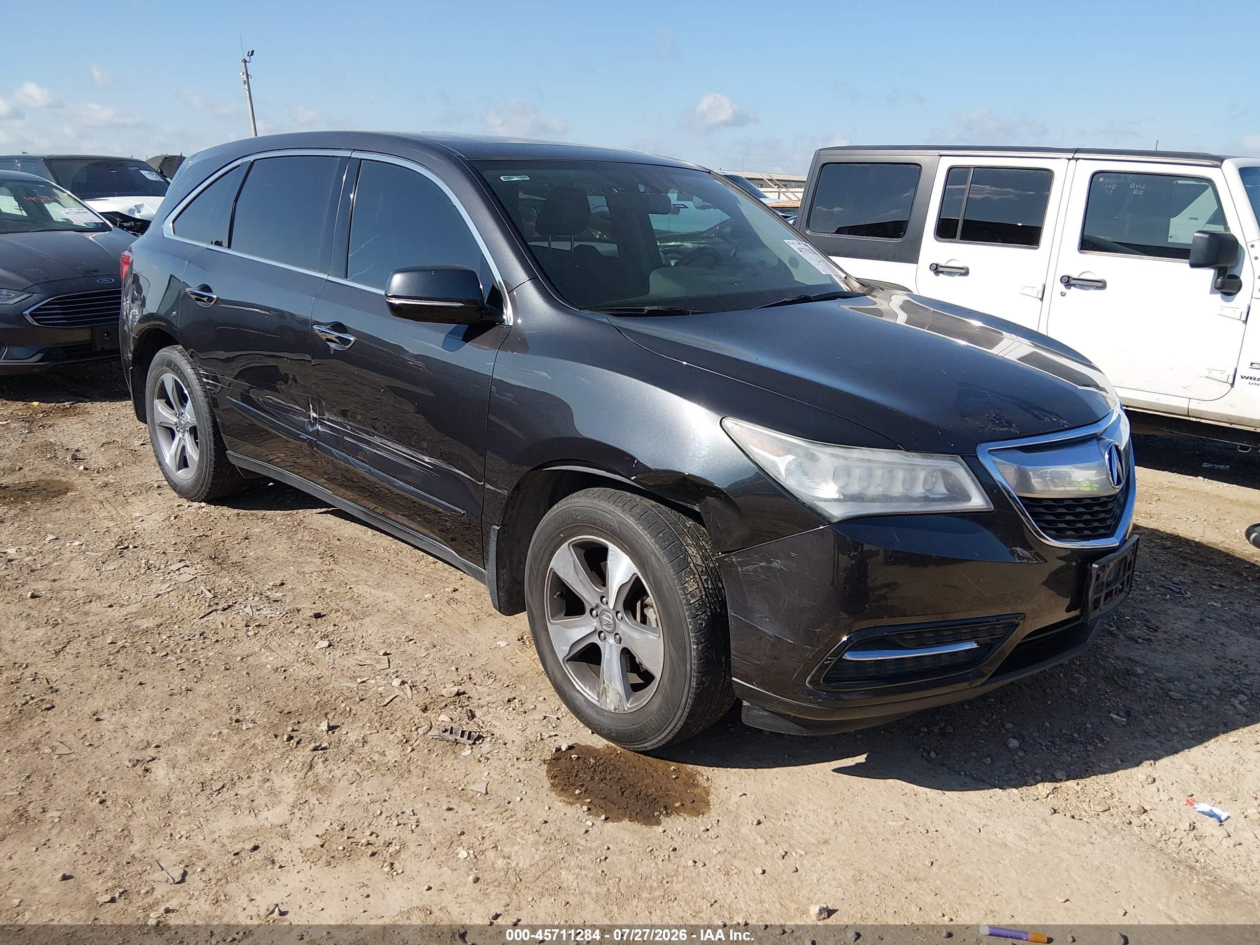 2014 Acura MDX, VIN 5FRYD4H28EB017723 — Side