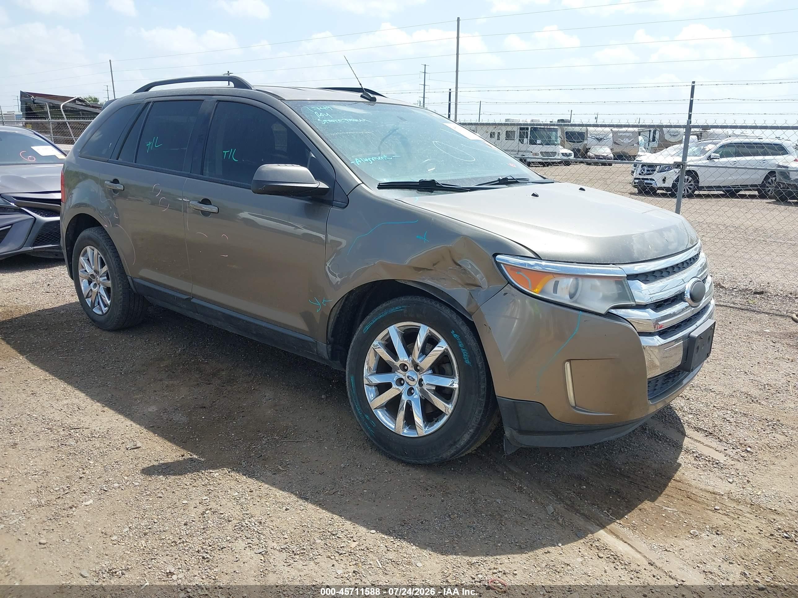 2013 Ford Edge SEL, VIN 2FMDK3JC1DBB86475 — Front end