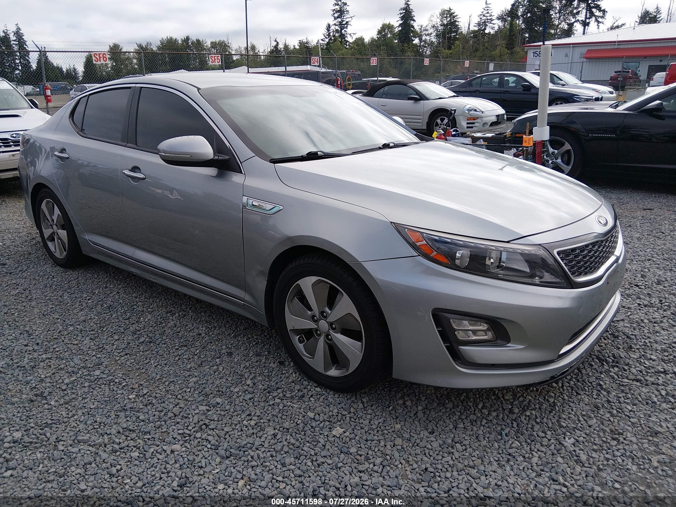2014 Kia Optima EX, VIN KNAGN4AD9E5067566 — Rear end