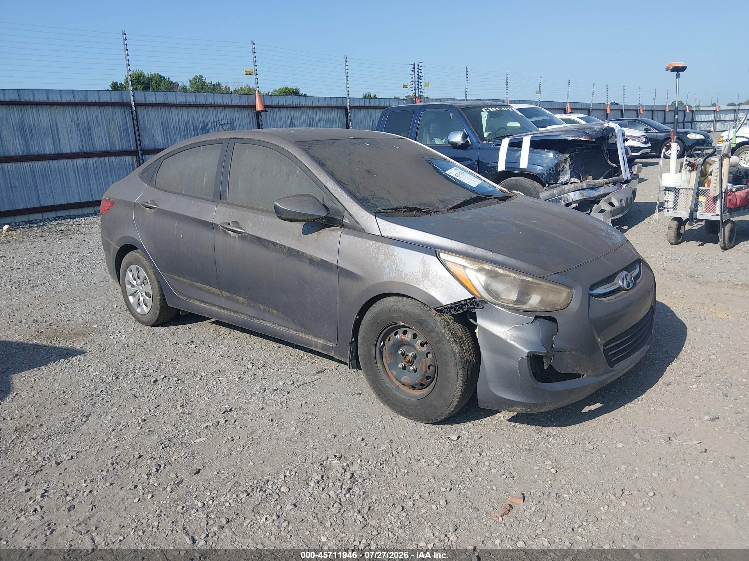 2016 Hyundai Accent SE, VIN KMHCT4AE9GU041540 — Обычный износ