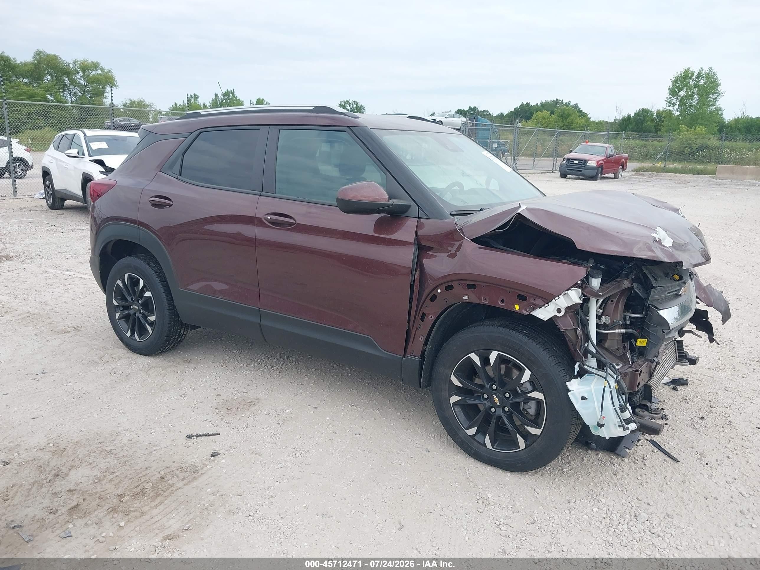 2022 Chevrolet TrailBlazer LT, VIN KL79MRSL8NB036213 — Front end