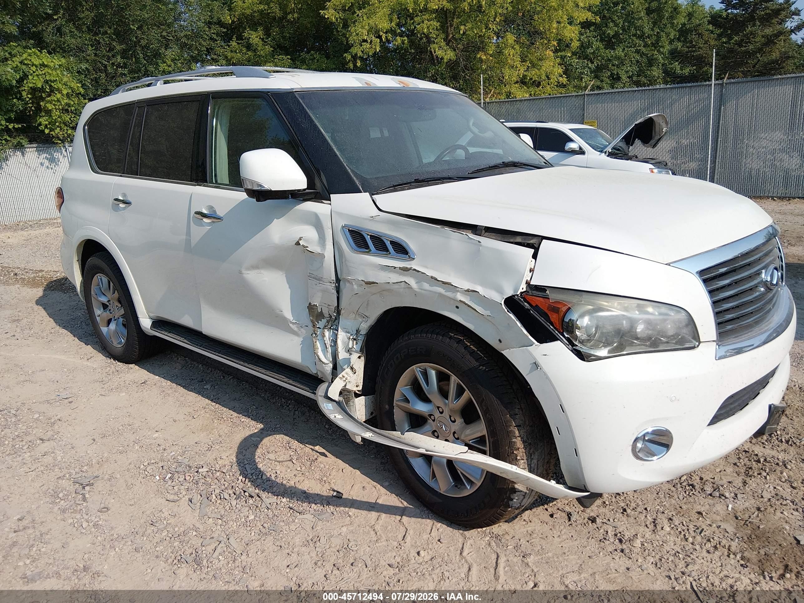 2013 Infiniti QX56, VIN JN8AZ2NE9D9041582 — Side