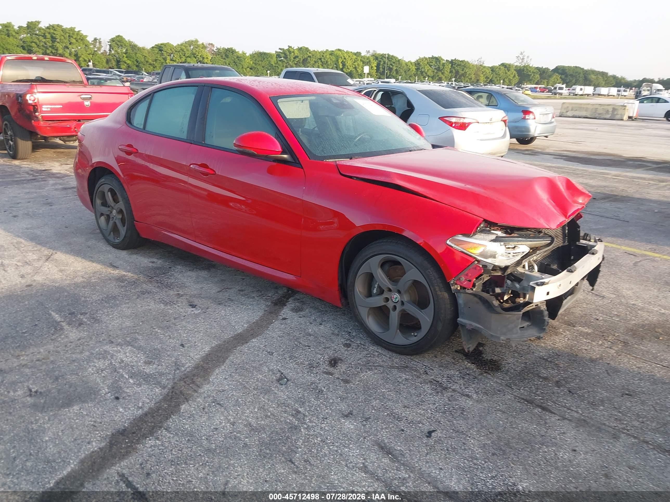 2017 Alfa Romeo Giulia, VIN ZARFAEDN9H7543513 — Normal wear