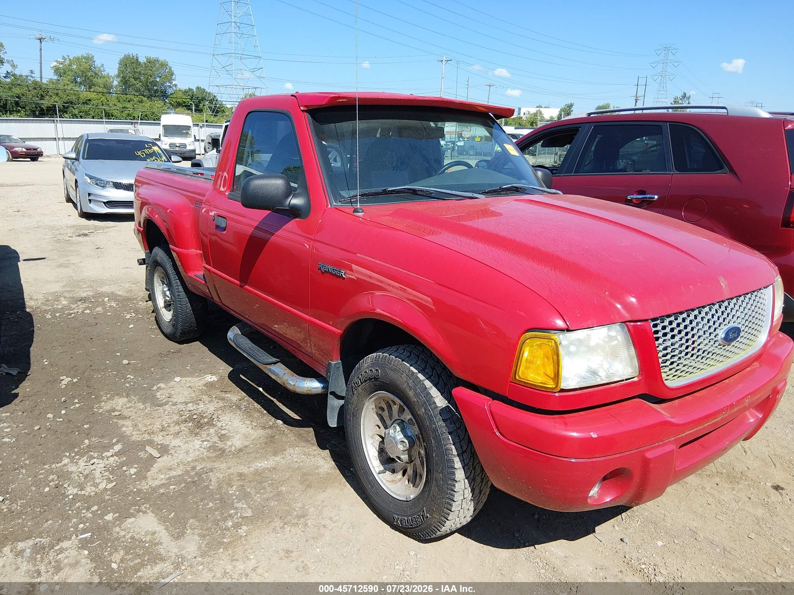2002 Ford Ranger XL, VIN 1FTYR10U82PB53348 — Обычный износ