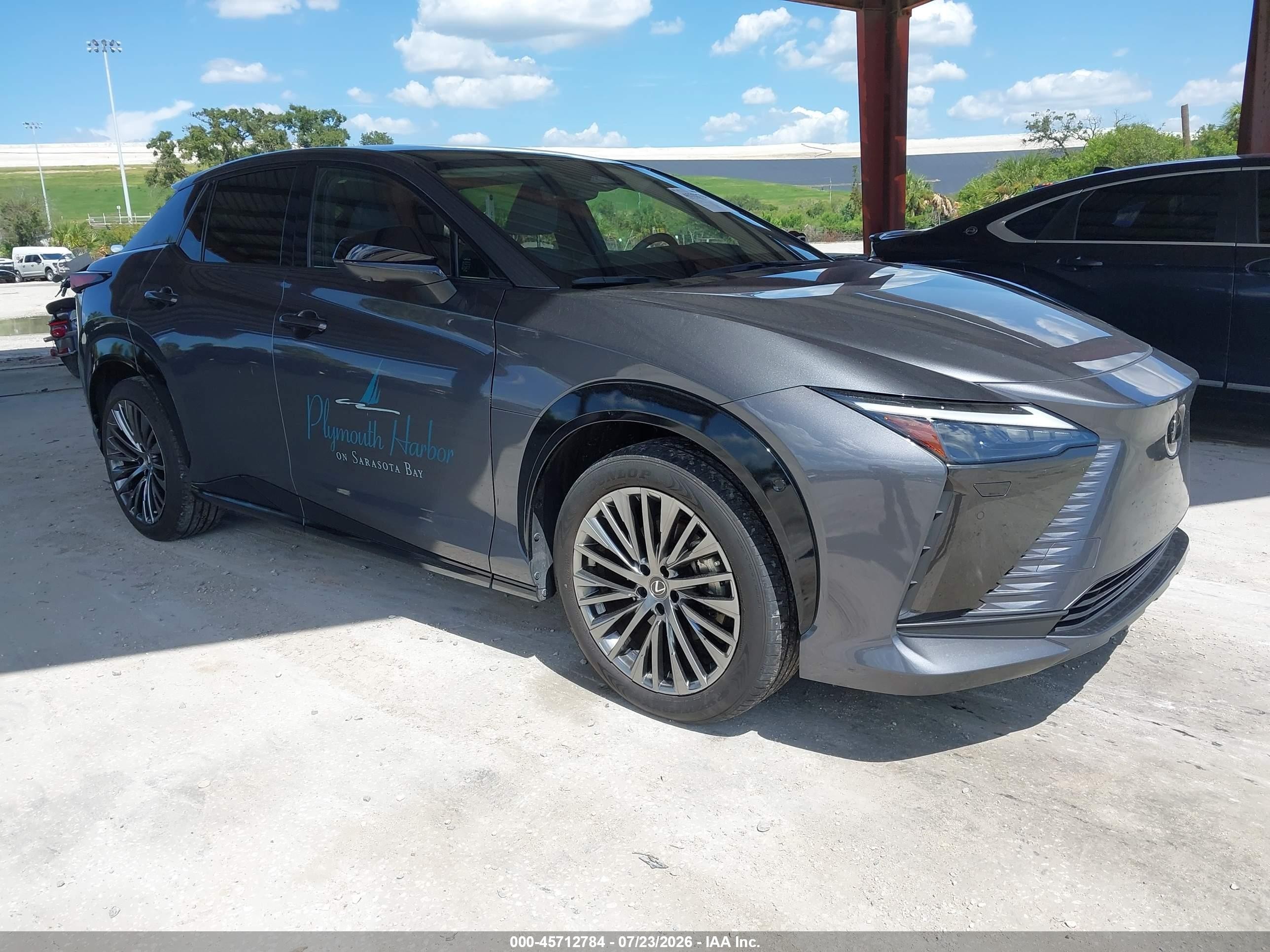 2023 Lexus RZ 450e Premium, VIN JTJAAAABXPA001567 — Rear end