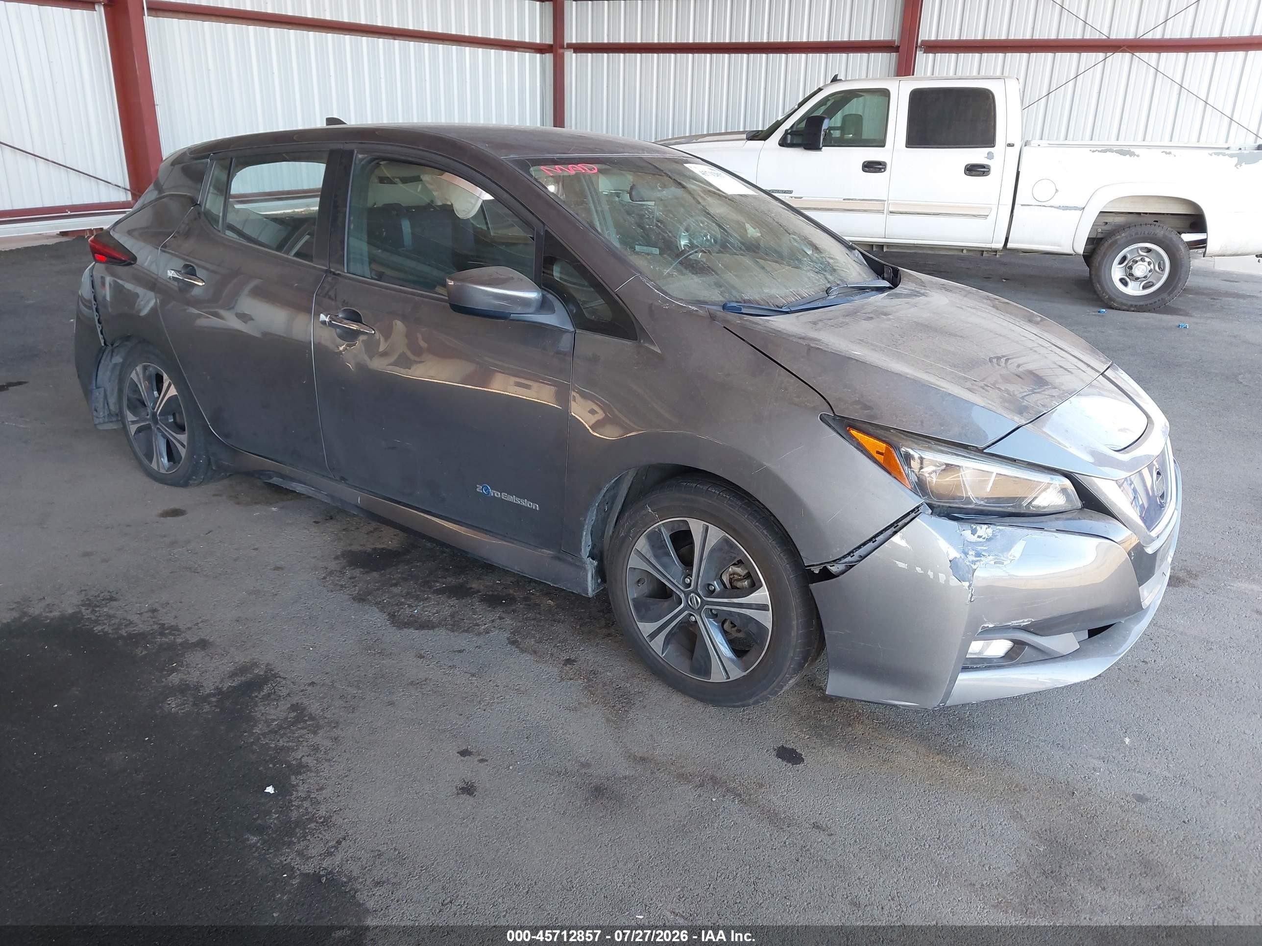 2019 Nissan LEAF SL Plus, VIN 1N4BZ1CPXKC320673 — Зад