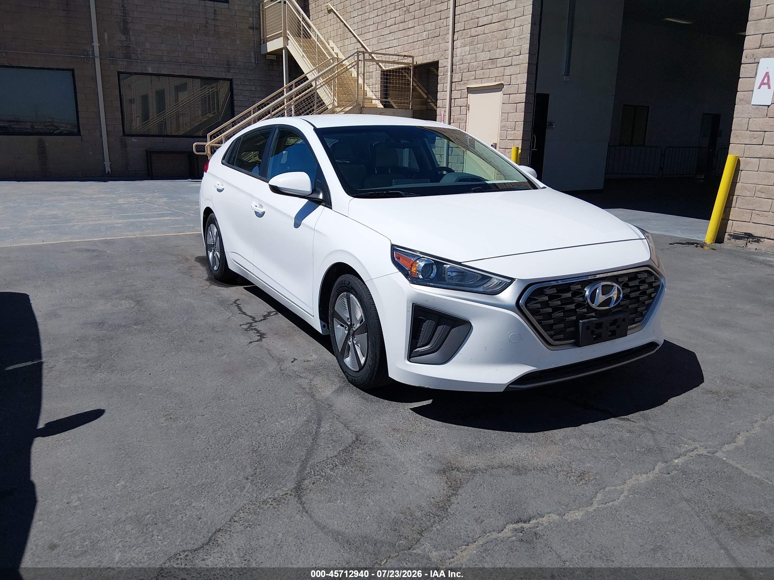 2021 Hyundai Ioniq Blue, VIN KMHC65LC6MU249217 — Rear end
